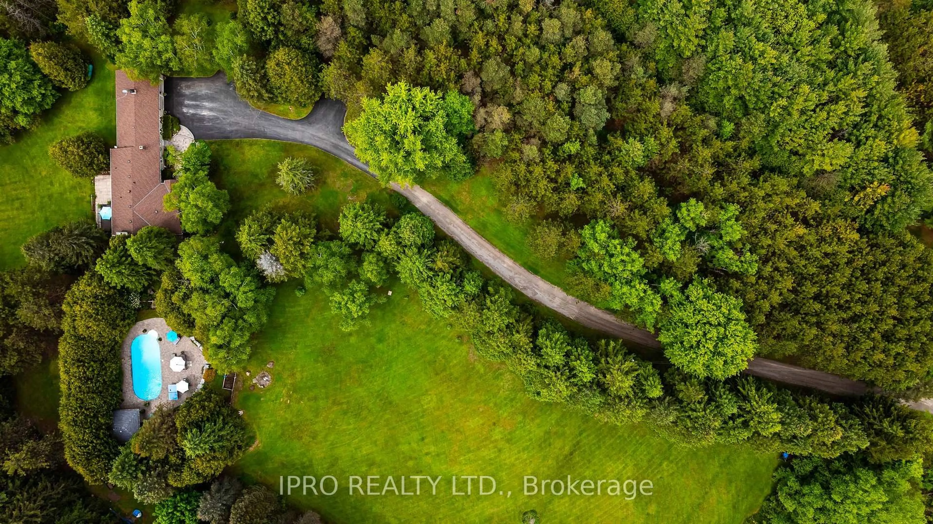 A pic from outside/outdoor area/front of a property/back of a property/a pic from drone, forest/trees view for 7302 Coolihans Sdrd, Caledon Ontario L7K 0P6