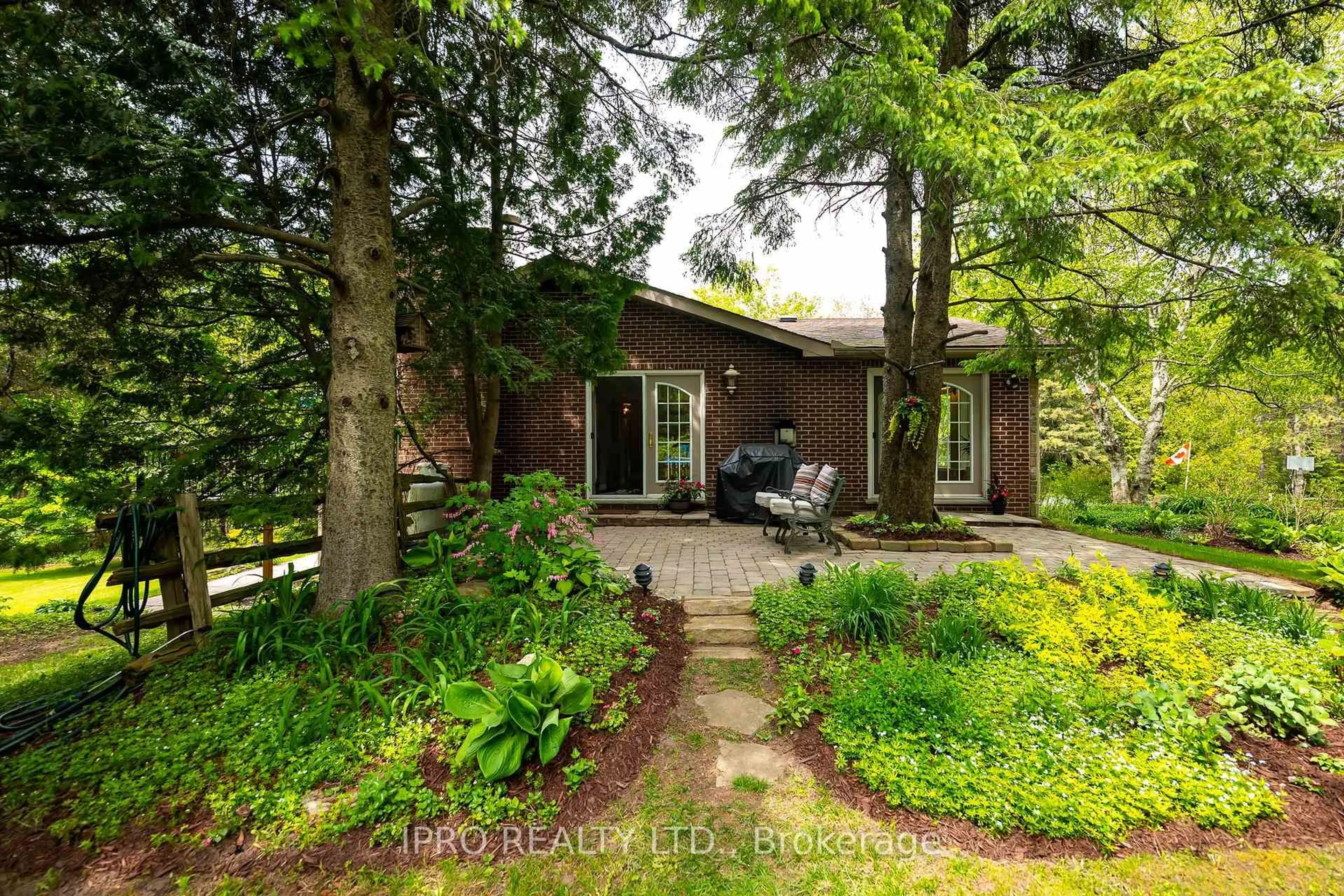 A pic from outside/outdoor area/front of a property/back of a property/a pic from drone, forest/trees view for 7302 Coolihans Sdrd, Caledon Ontario L7K 0P6