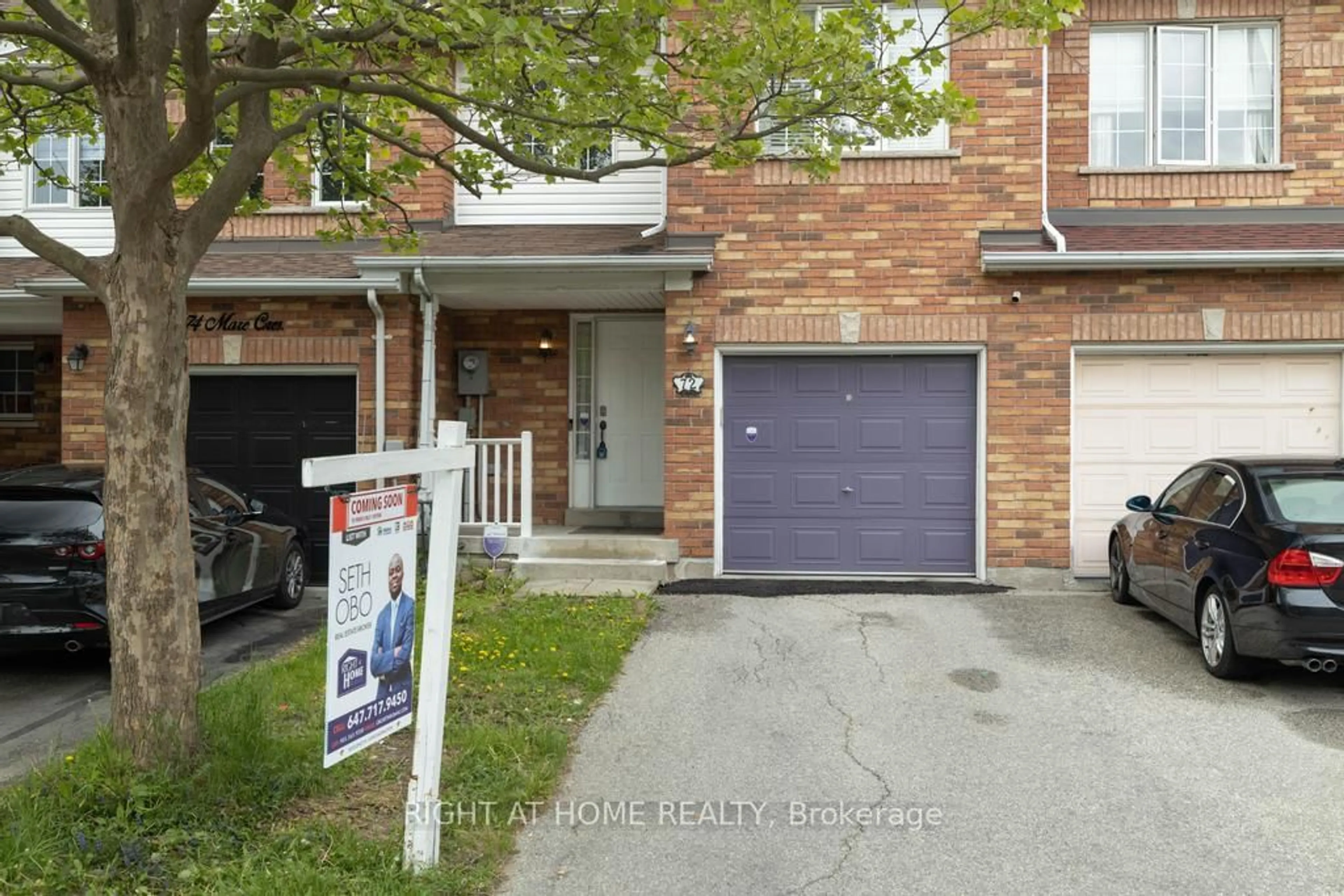 Home with brick exterior material, street for 72 Mare Cres, Toronto Ontario M9W 7E5
