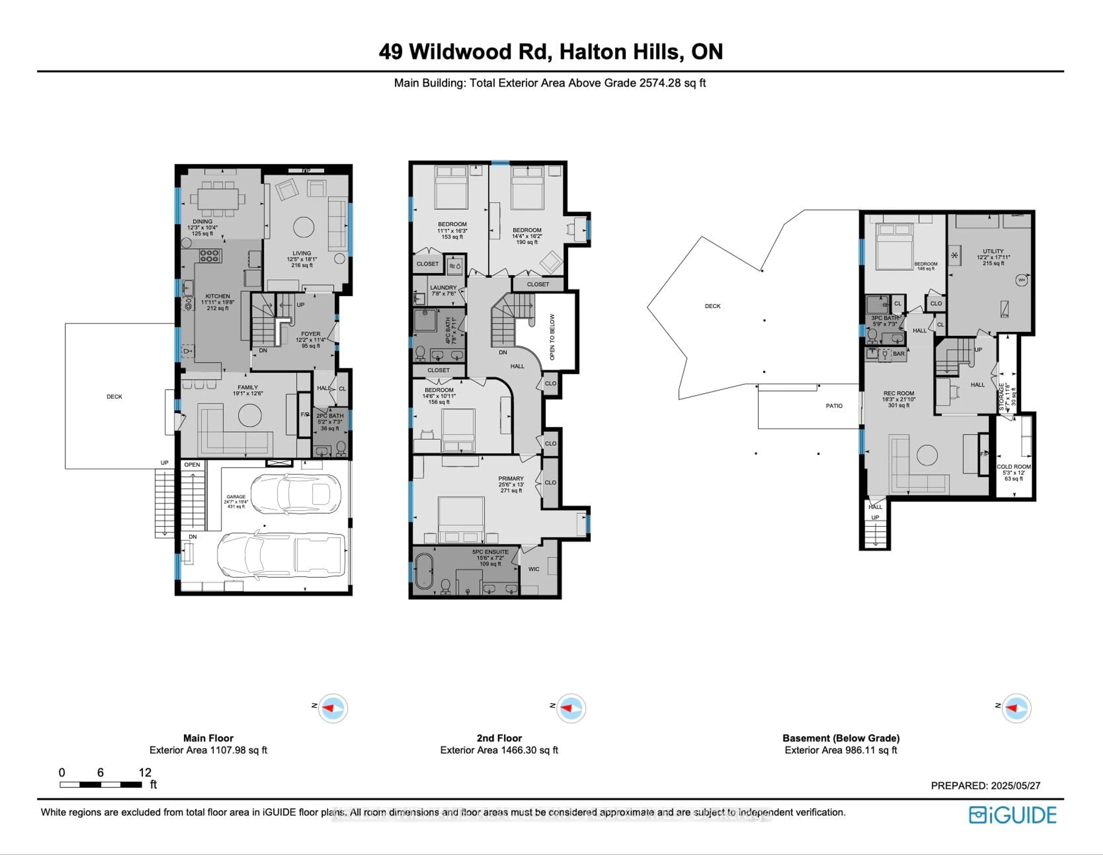 Floor plan for 49 Wildwood Rd, Halton Hills Ontario L7G 2W8