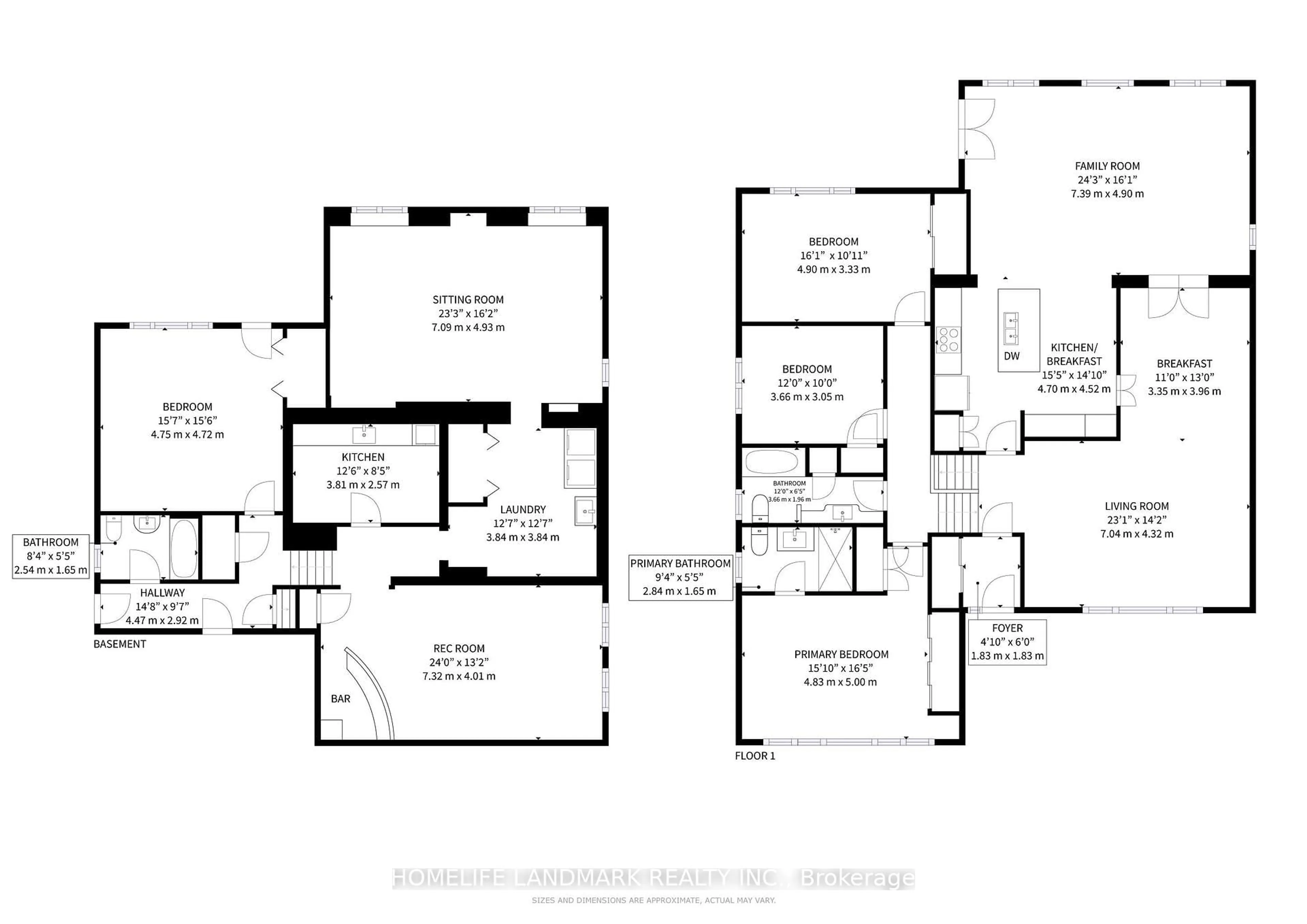 Floor plan for 12 Carousel Crt, Toronto Ontario M6B 3M1