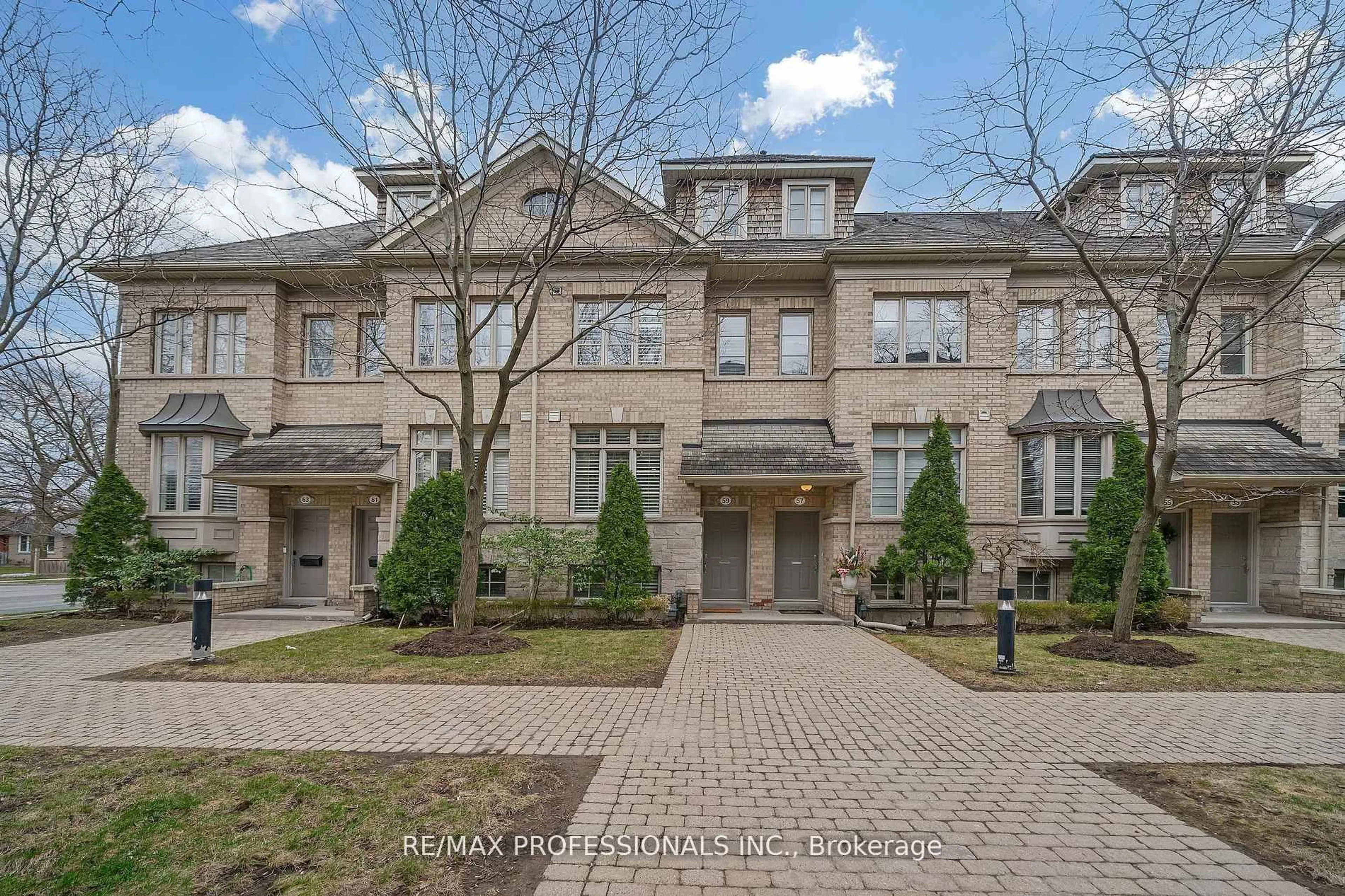 Home with brick exterior material, street for 59 Furrow Lane, Toronto Ontario M8Z 0A1