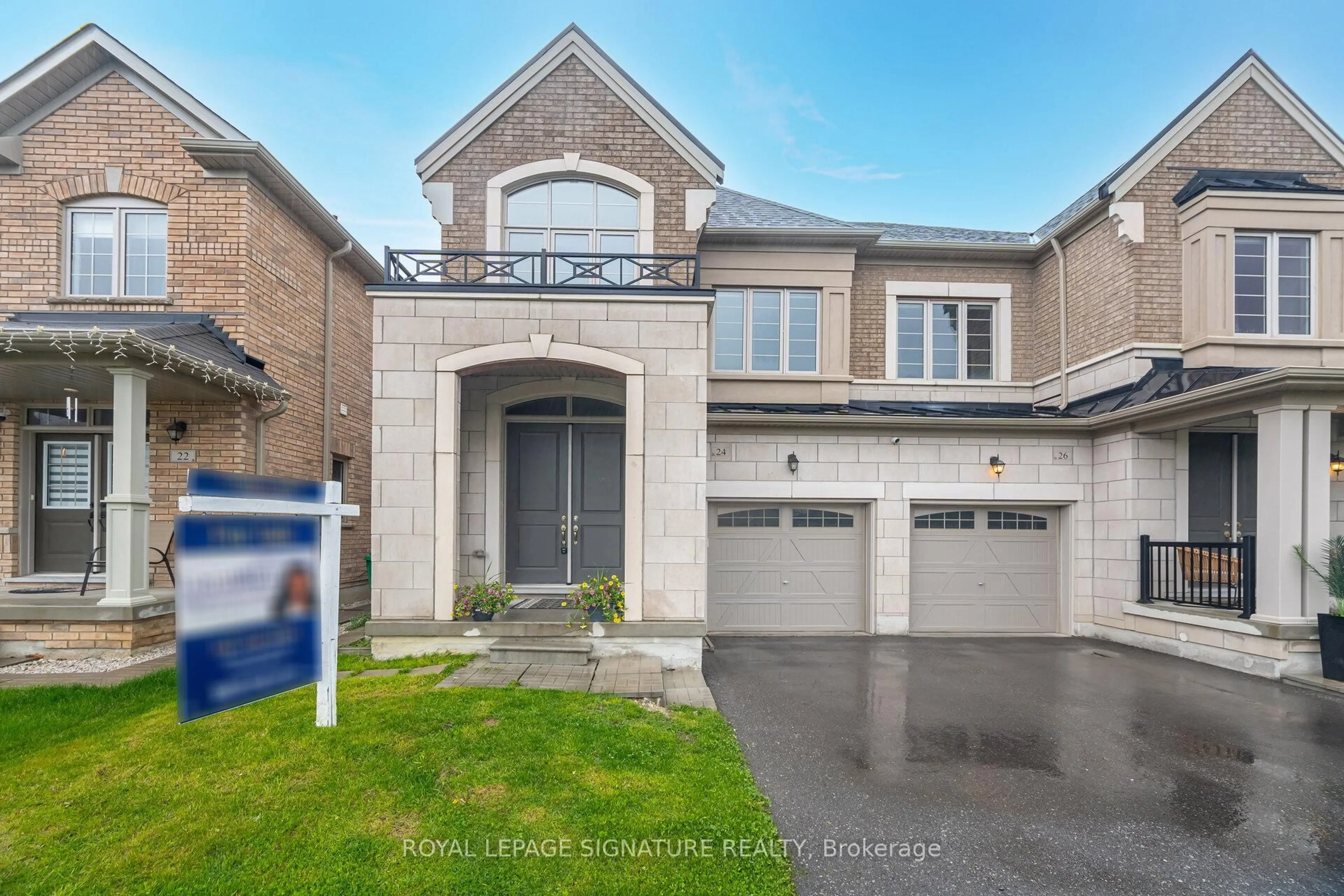 Home with brick exterior material, street for 24 Brent Stephens Way, Brampton Ontario L7A 0C3