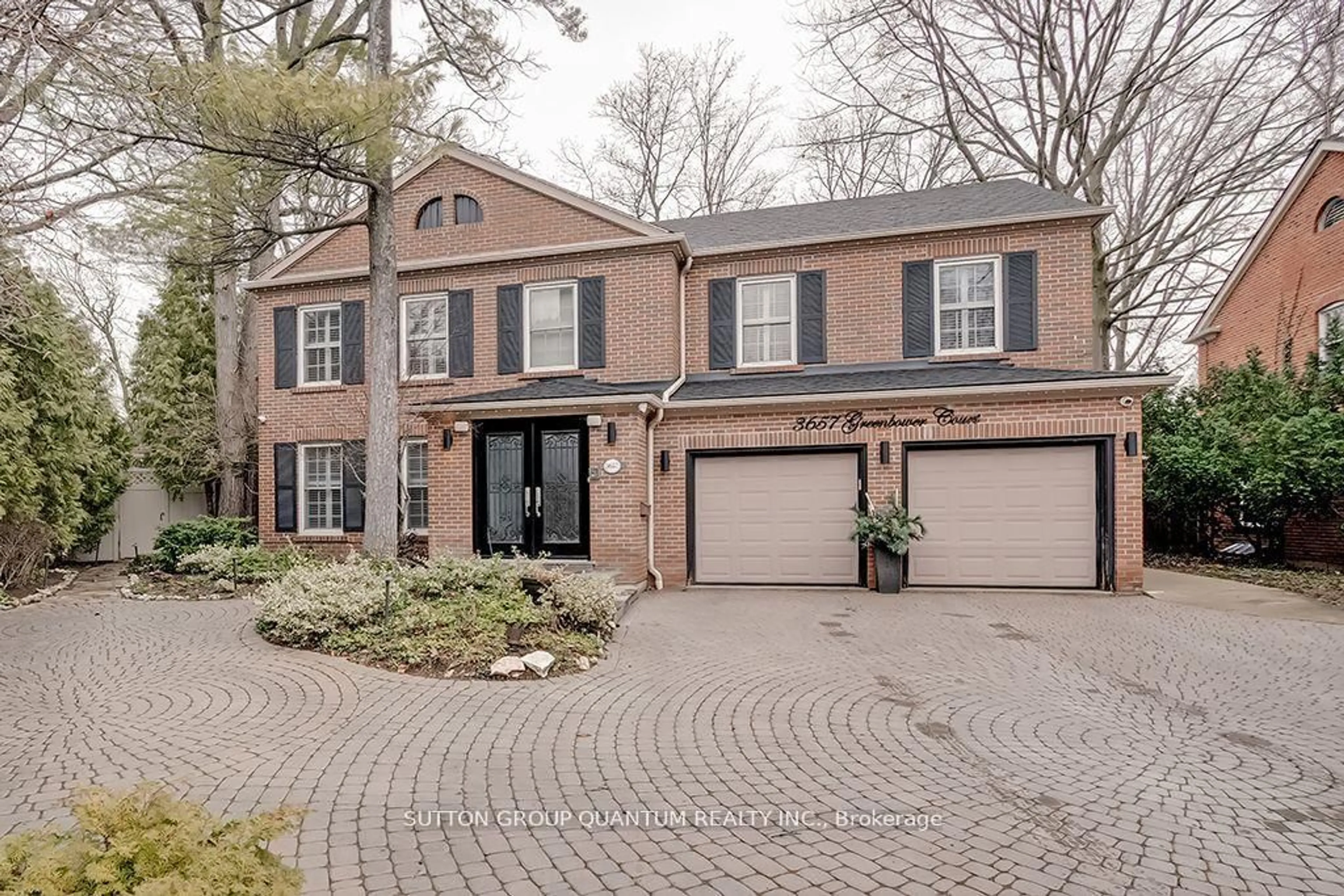 Home with brick exterior material, street for 3657 Greenbower Crt, Mississauga Ontario L5L 1P3