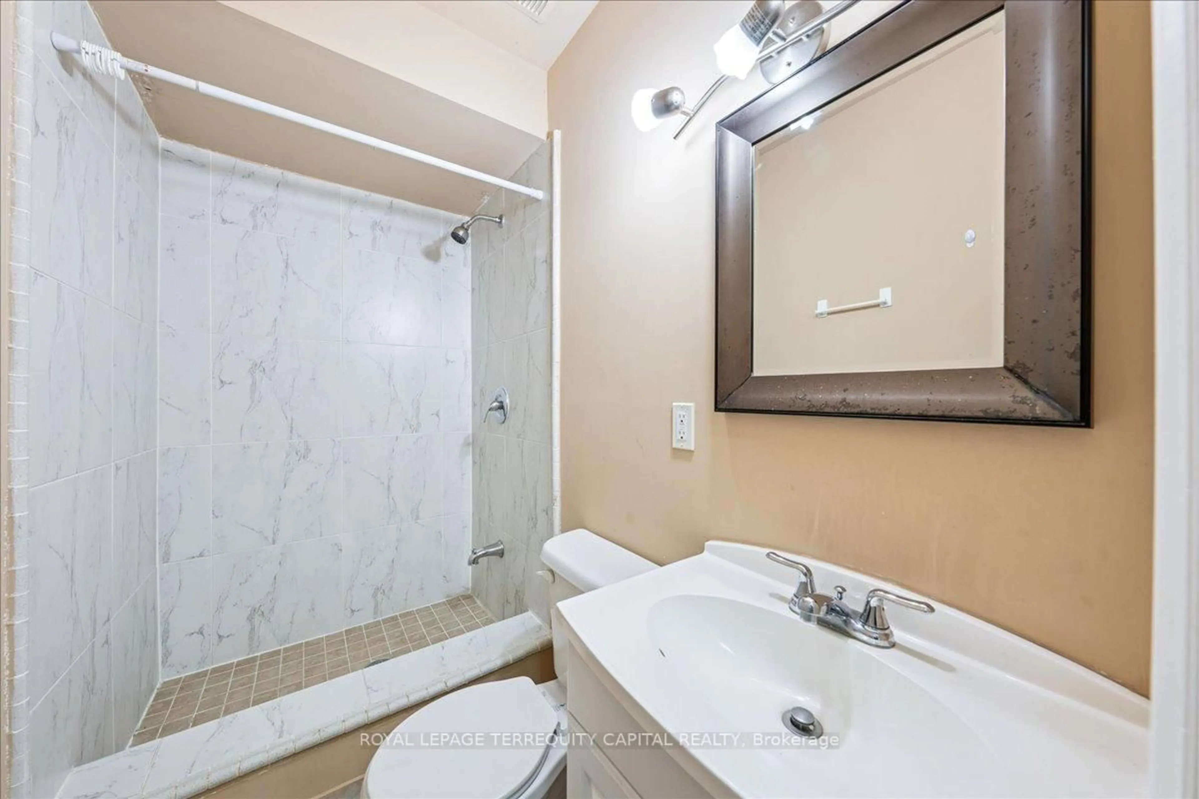 Standard bathroom, ceramic/tile floor for 2338, 2338R, 2340, Keele St, Toronto Ontario M6M 4A4