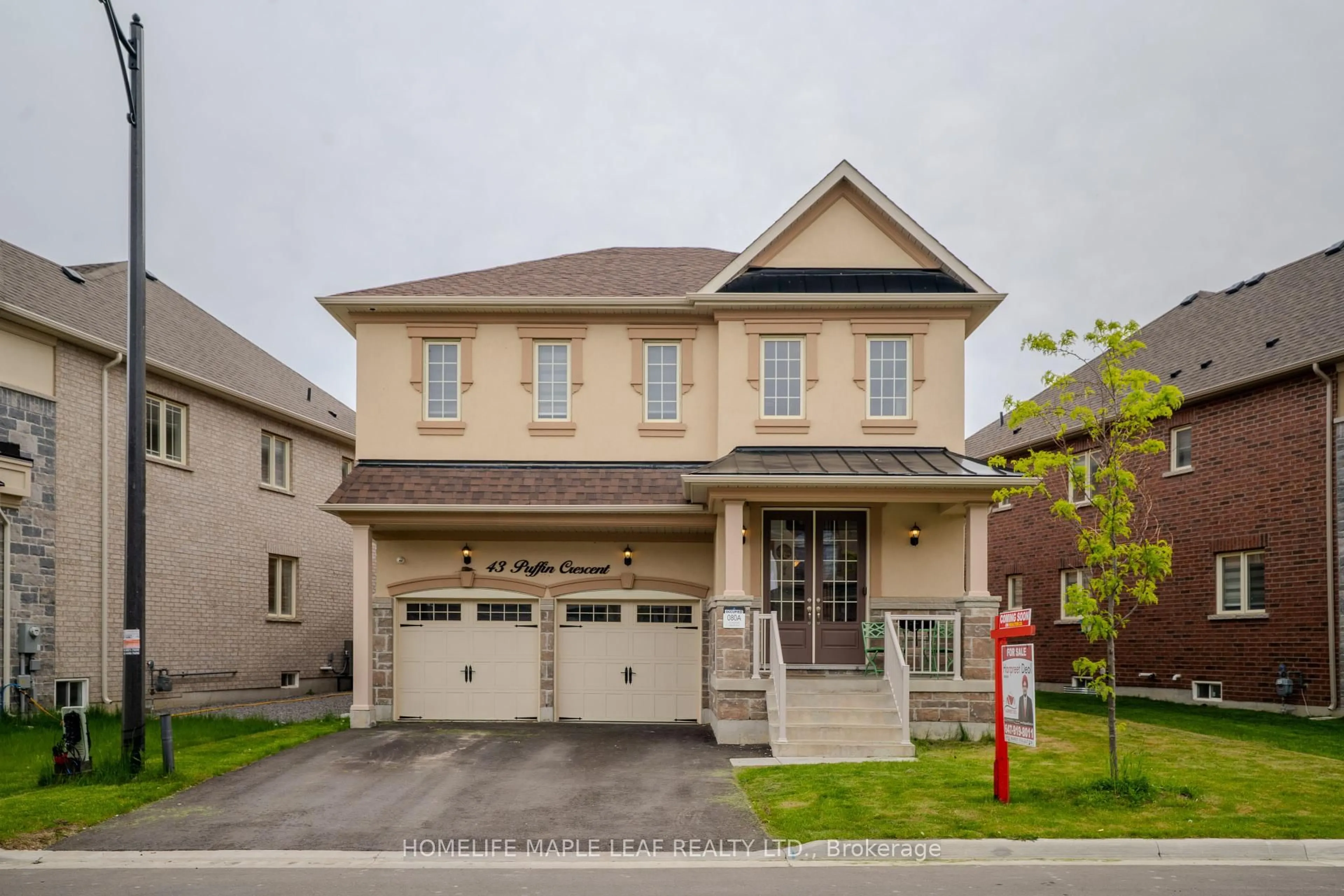 Home with brick exterior material, street for 43 Puffin Cres, Brampton Ontario L6R 4C3