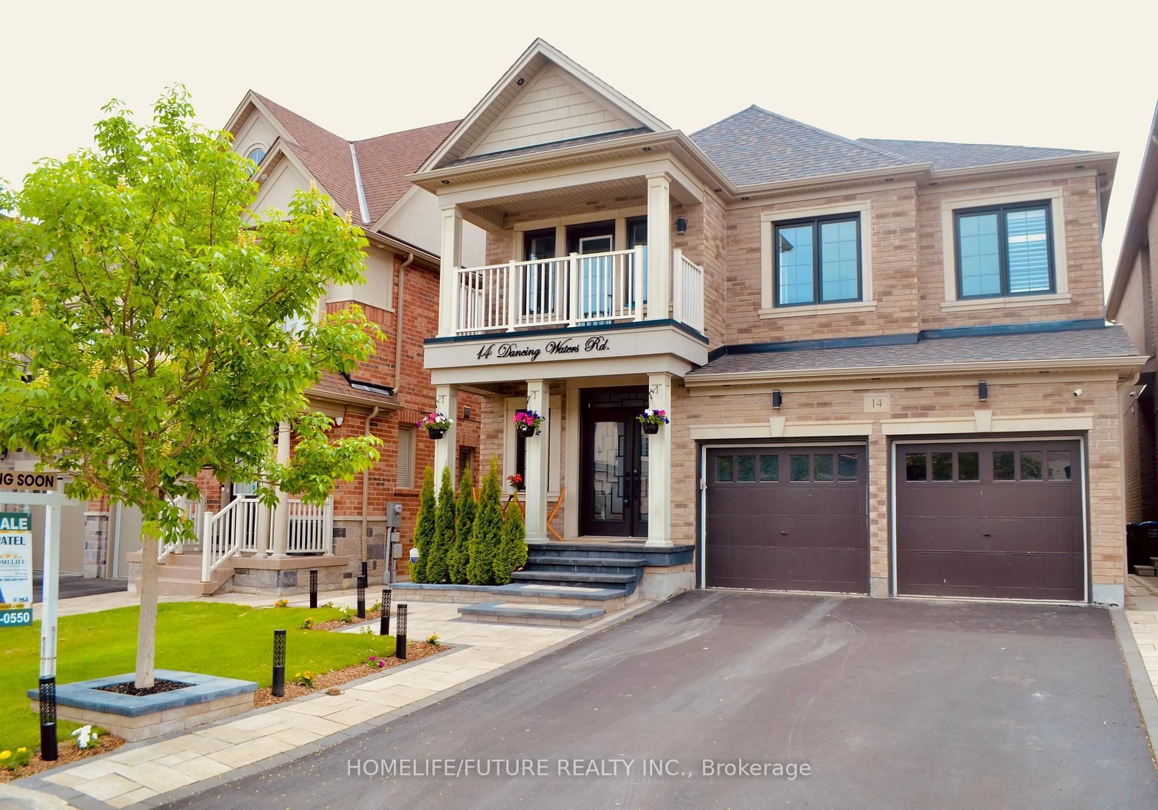 Home with brick exterior material, street for 14 Dancing Waters Rd, Brampton Ontario L6Y 6B5
