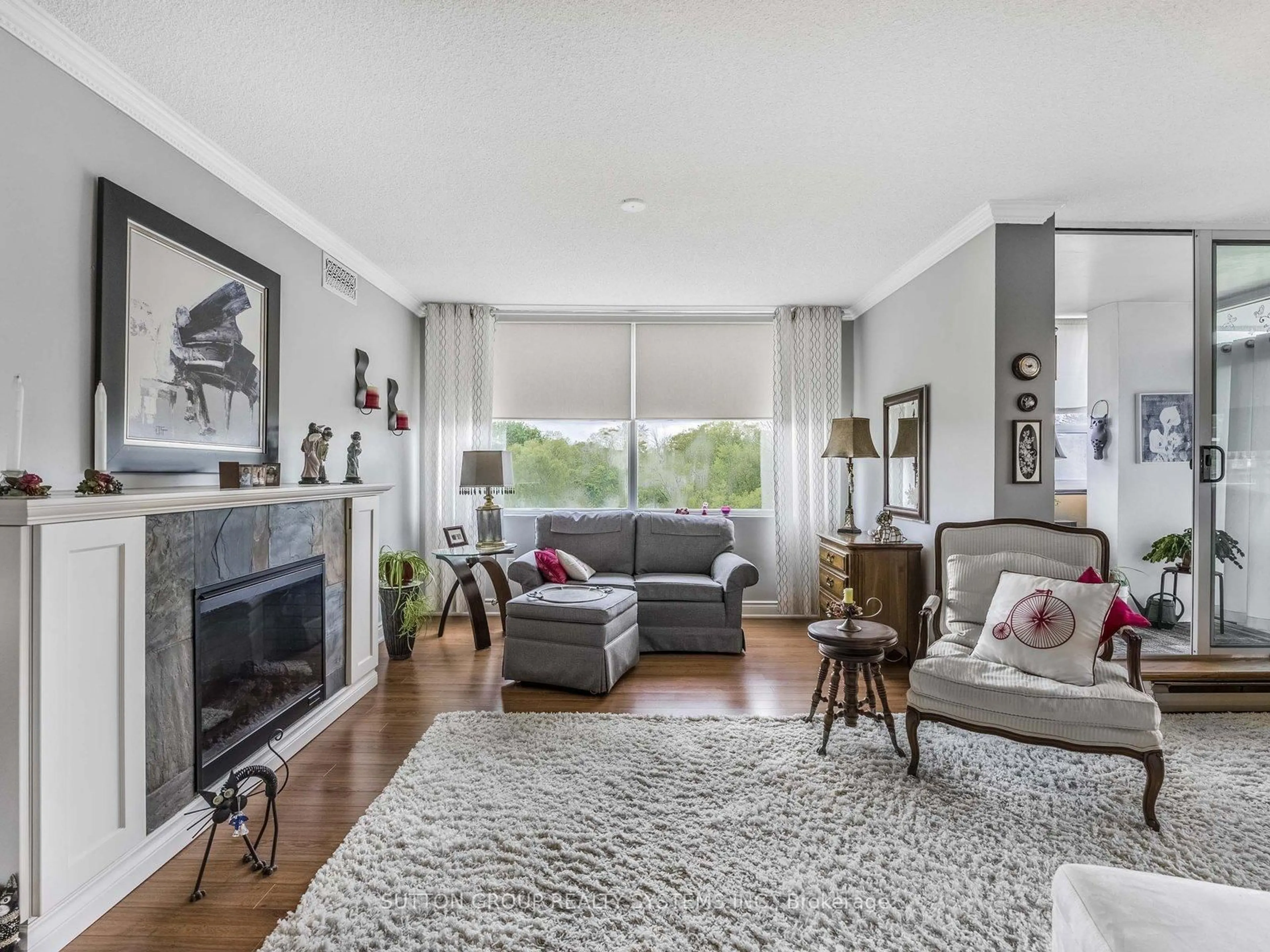 Living room with furniture, unknown for 39 Stavebank Rd #503, Mississauga Ontario L5G 4N7