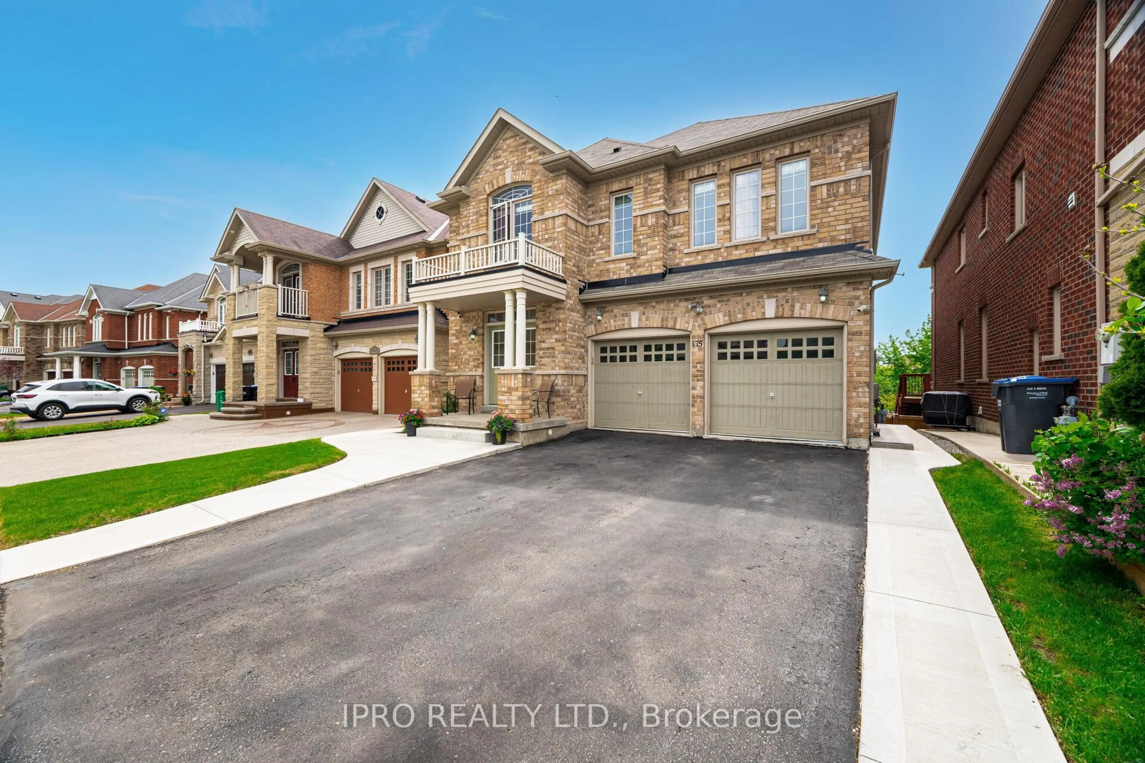 Home with brick exterior material, street for 175 Bellchase Tr, Brampton Ontario L6P 3P7