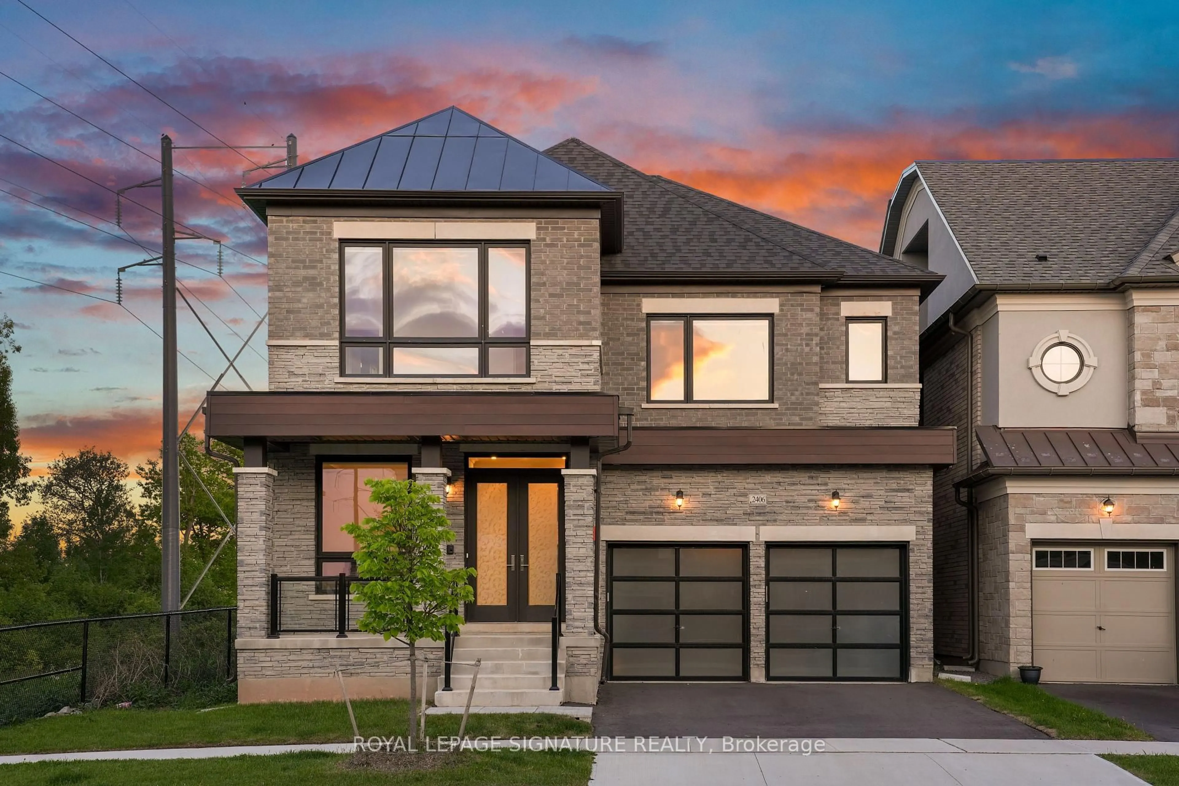 Home with brick exterior material, street for 2406 Charles Cornwall Ave, Oakville Ontario L6M 5M4