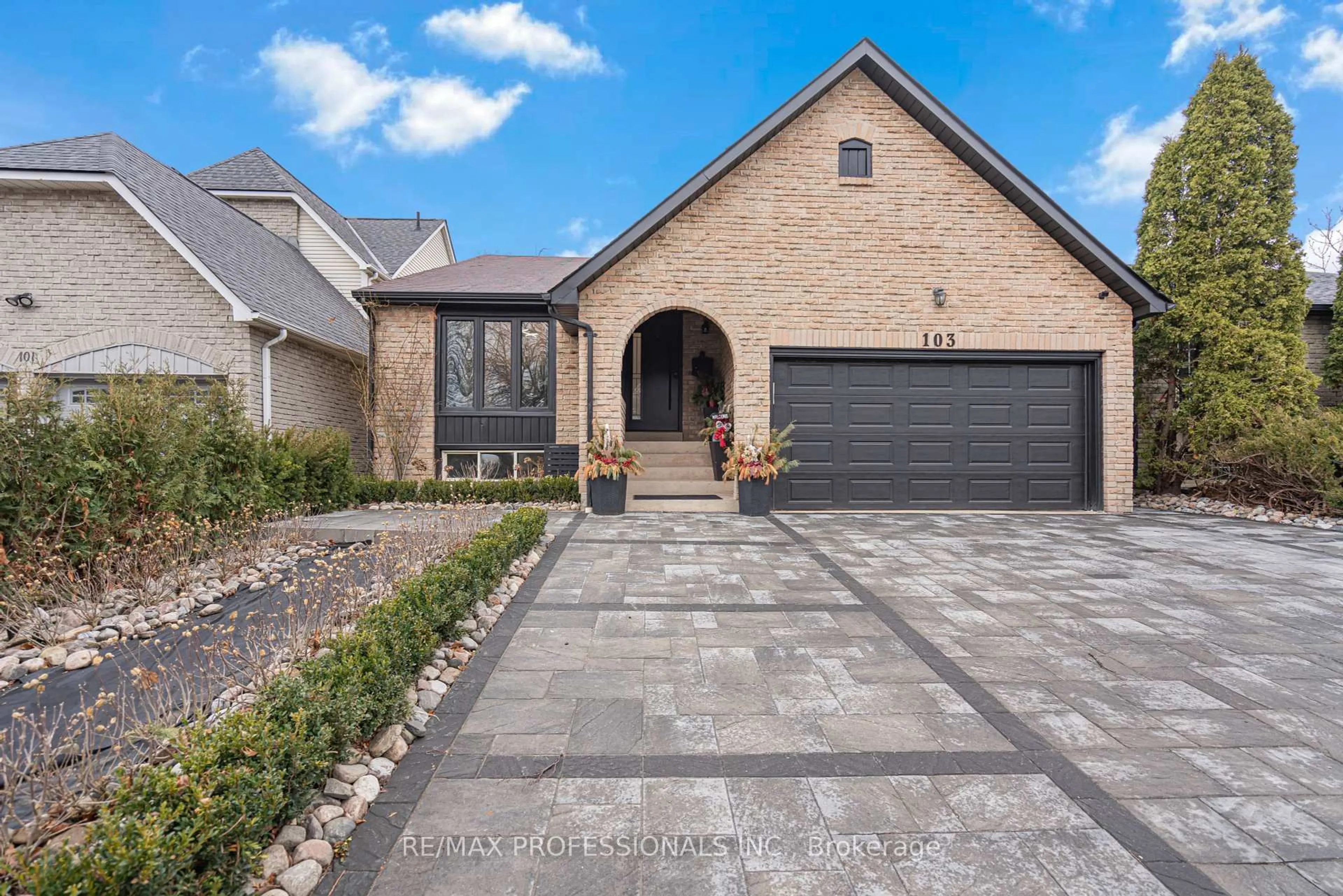 Home with brick exterior material, street for 103 Elmbrook Cres, Toronto Ontario M9C 5C8