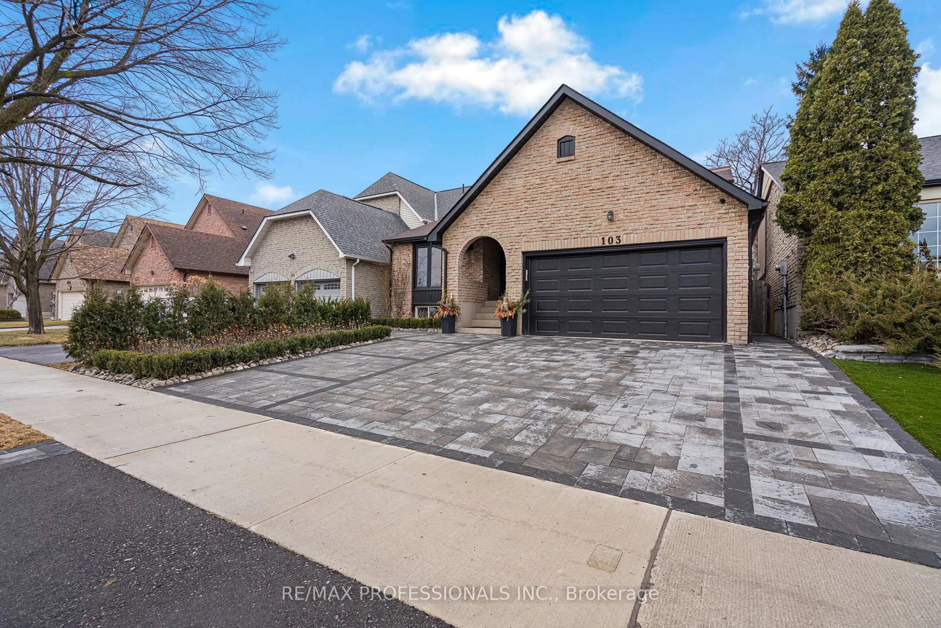 Home with brick exterior material, street for 103 Elmbrook Cres, Toronto Ontario M9C 5C8