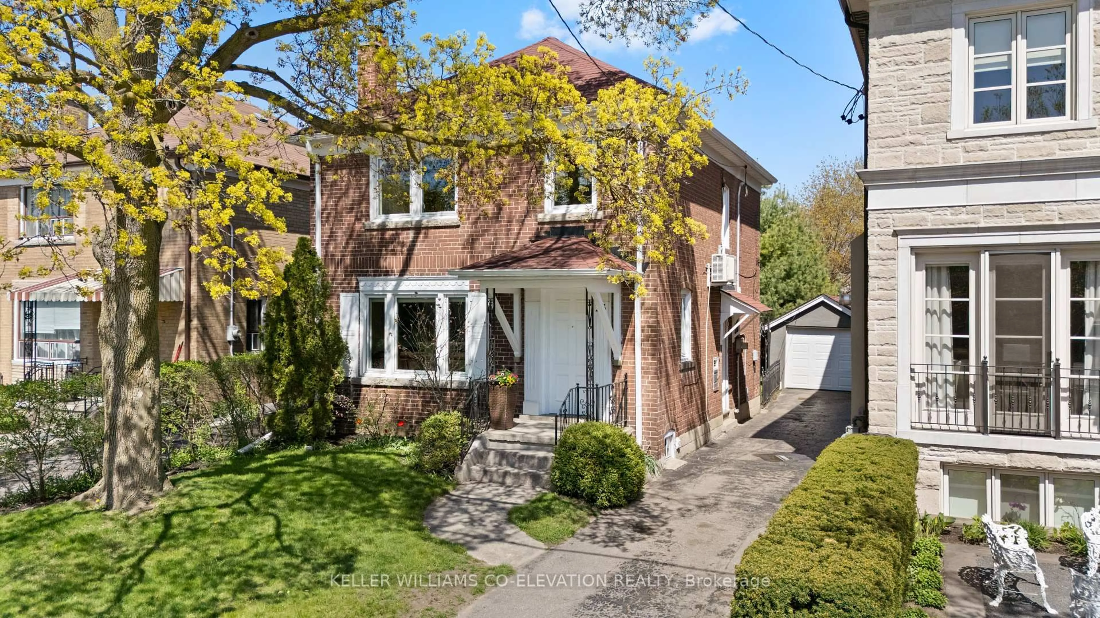 Home with brick exterior material, street for 23 Humbervale Blvd, Toronto Ontario M8Y 3P3