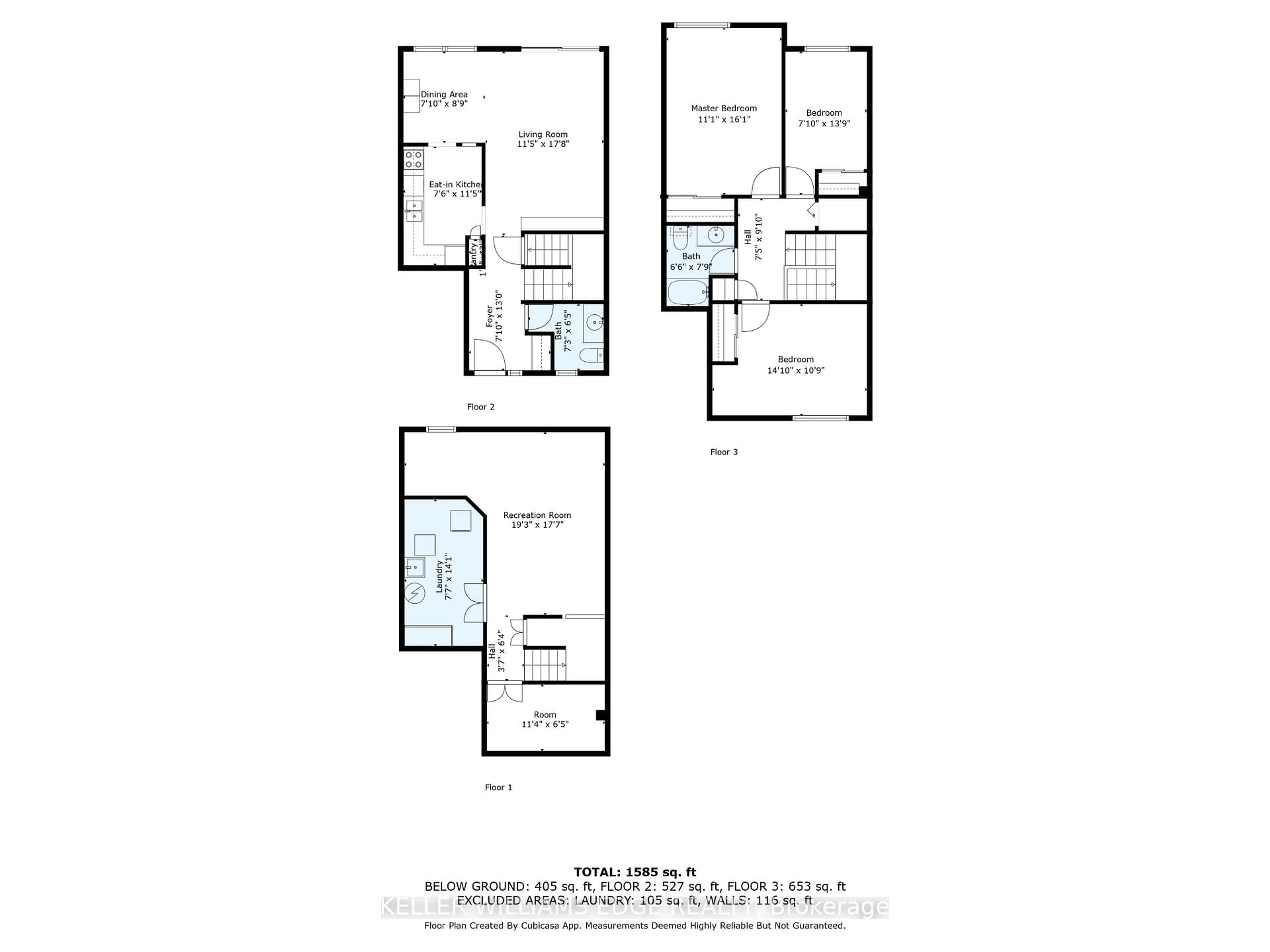 Floor plan for 568 Sheraton Rd #20, Burlington Ontario L7L 4B2