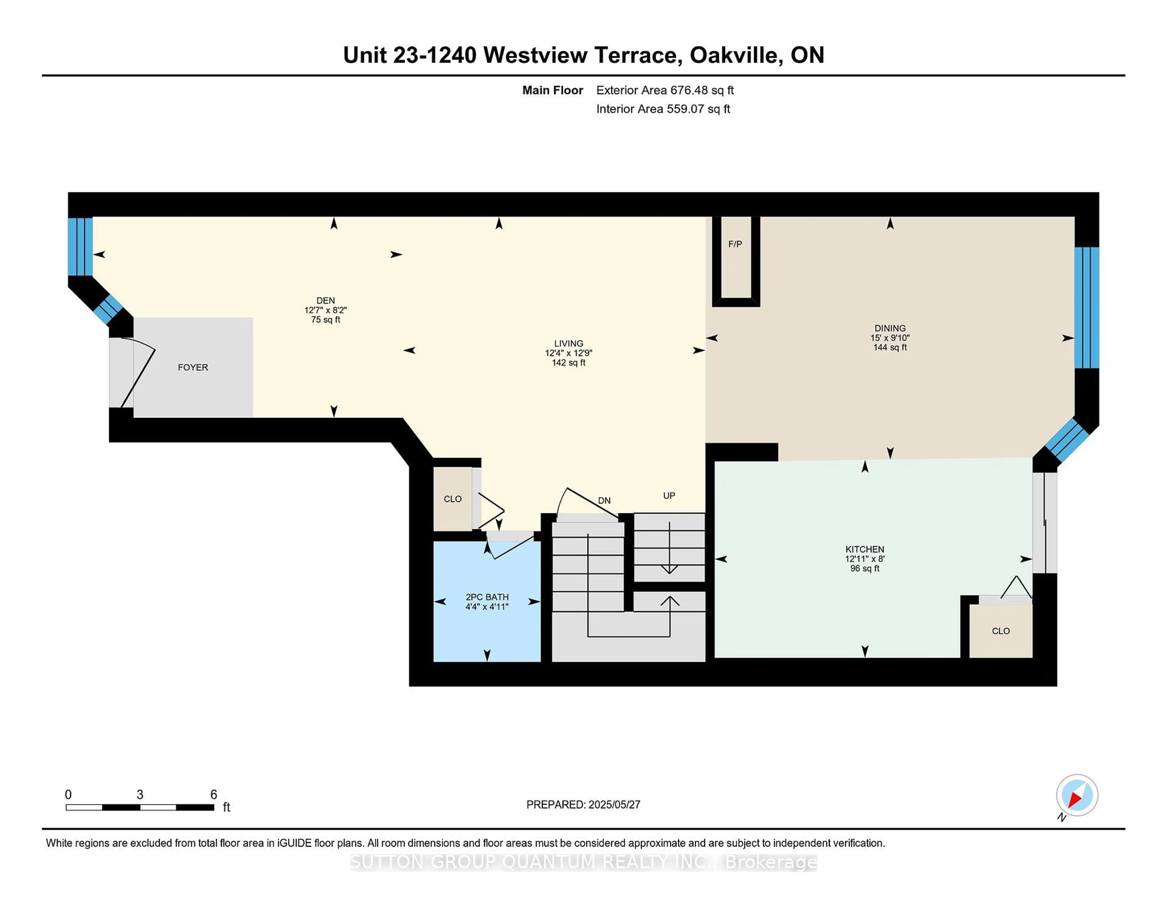 Floor plan for 1240 Westview Terr #23, Oakville Ontario L6M 3M4