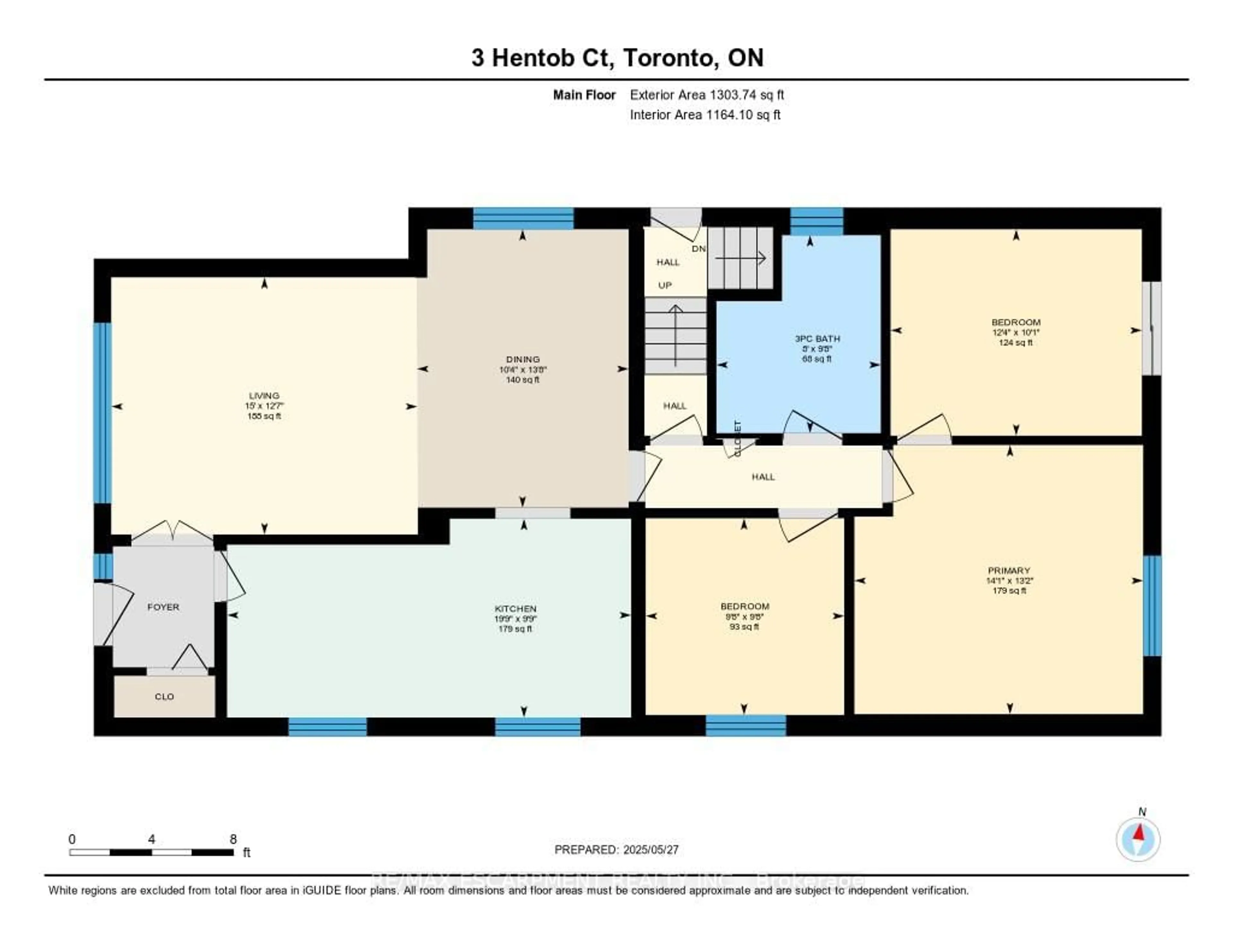 Floor plan for 3 Hentob Crt, Toronto Ontario M9V 2W9