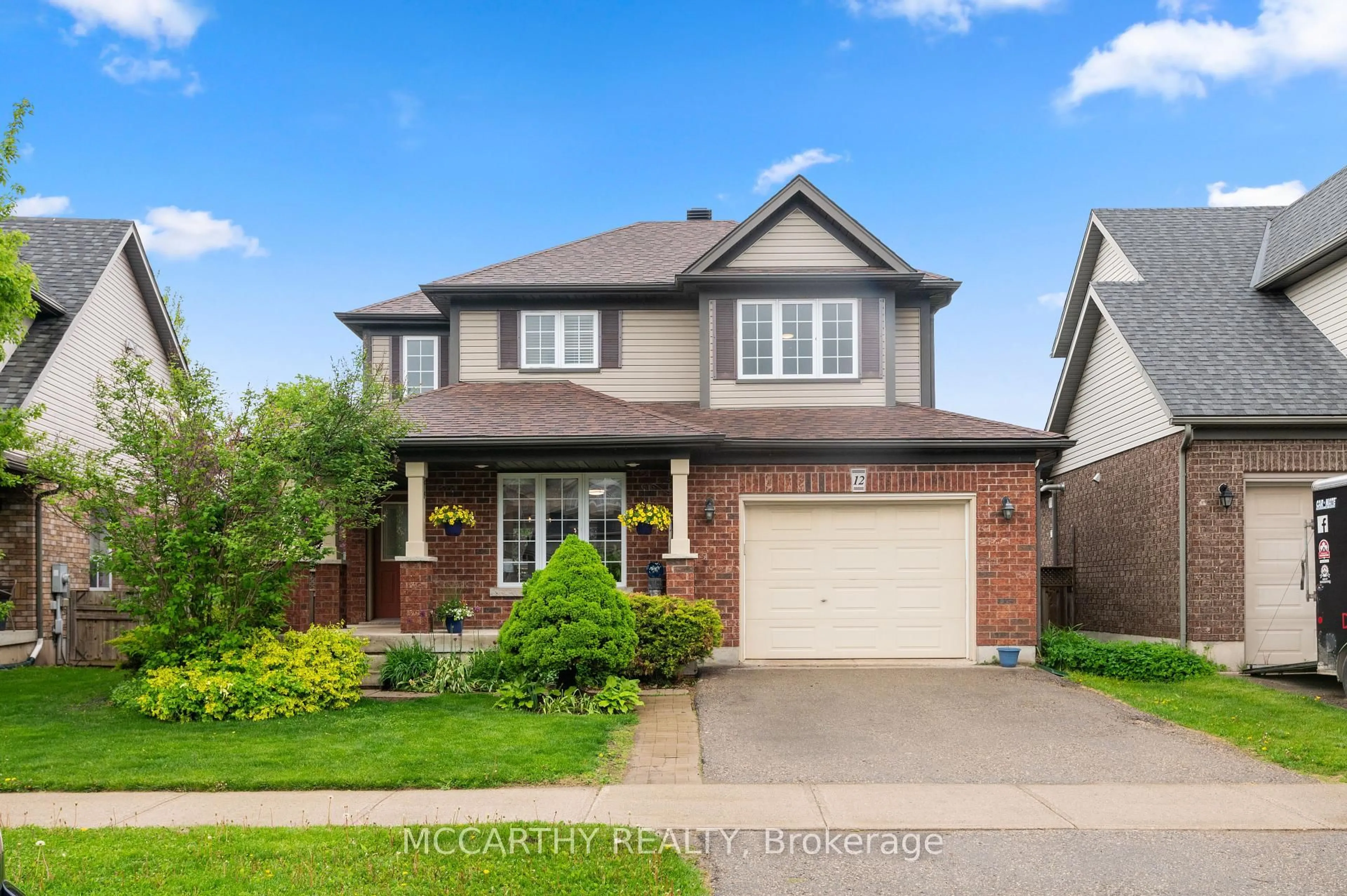 Home with brick exterior material, street for 12 Clarke Ave, Orangeville Ontario L9W 5J6