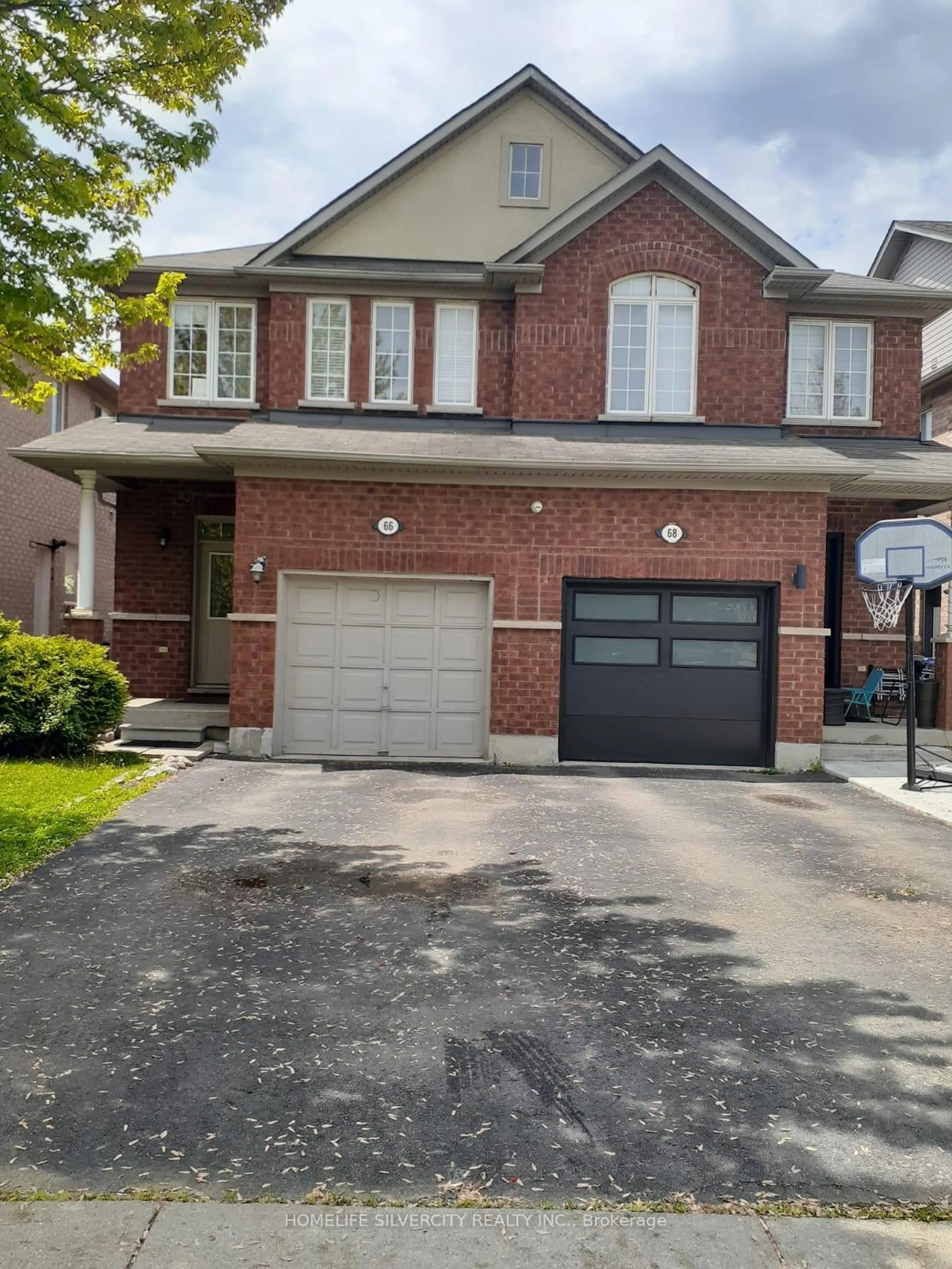 Home with brick exterior material, street for 66 Rubysilver Dr, Brampton Ontario L6P 1R1