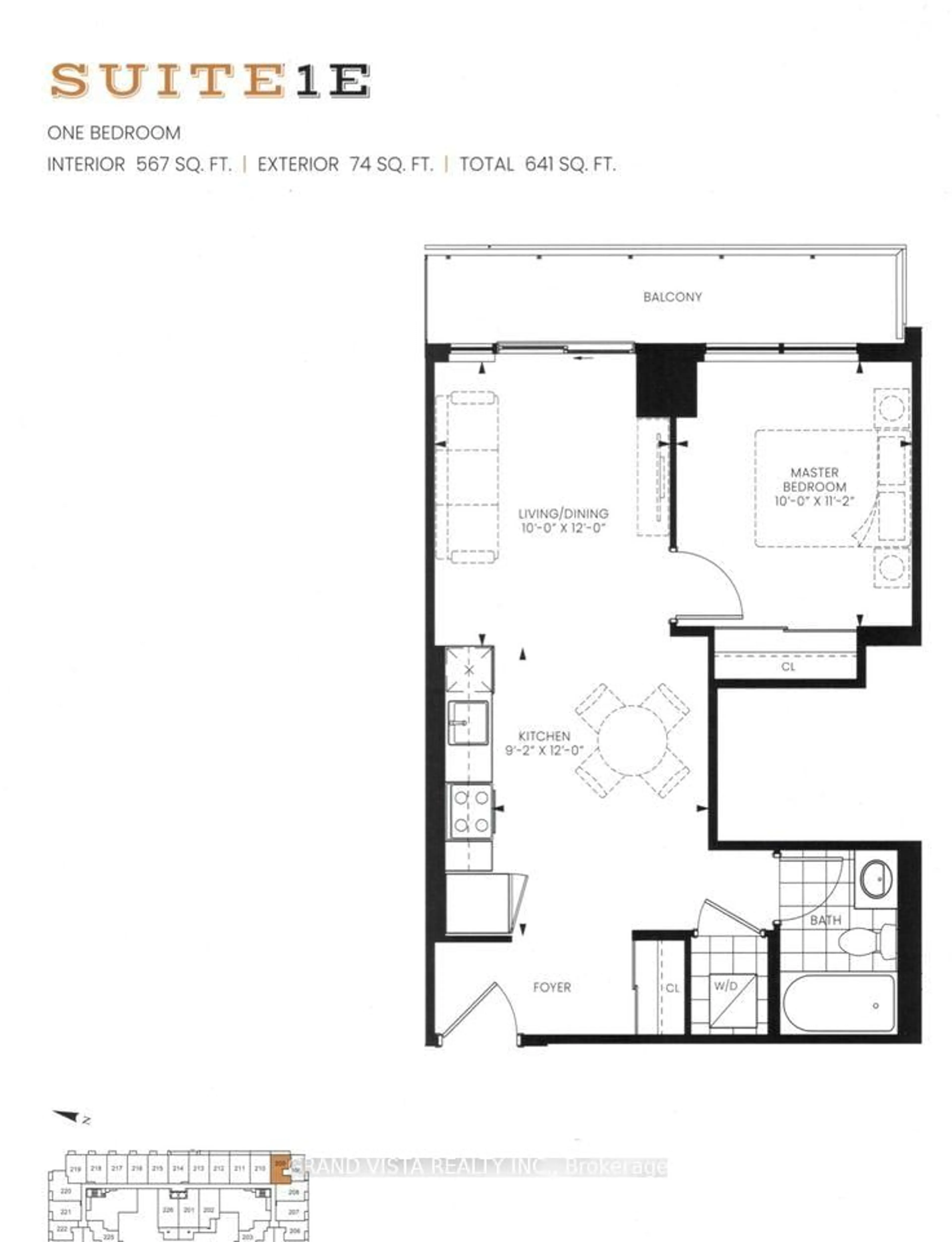 Floor plan for 556 Marlee Ave #209, Toronto Ontario M6B 0B1