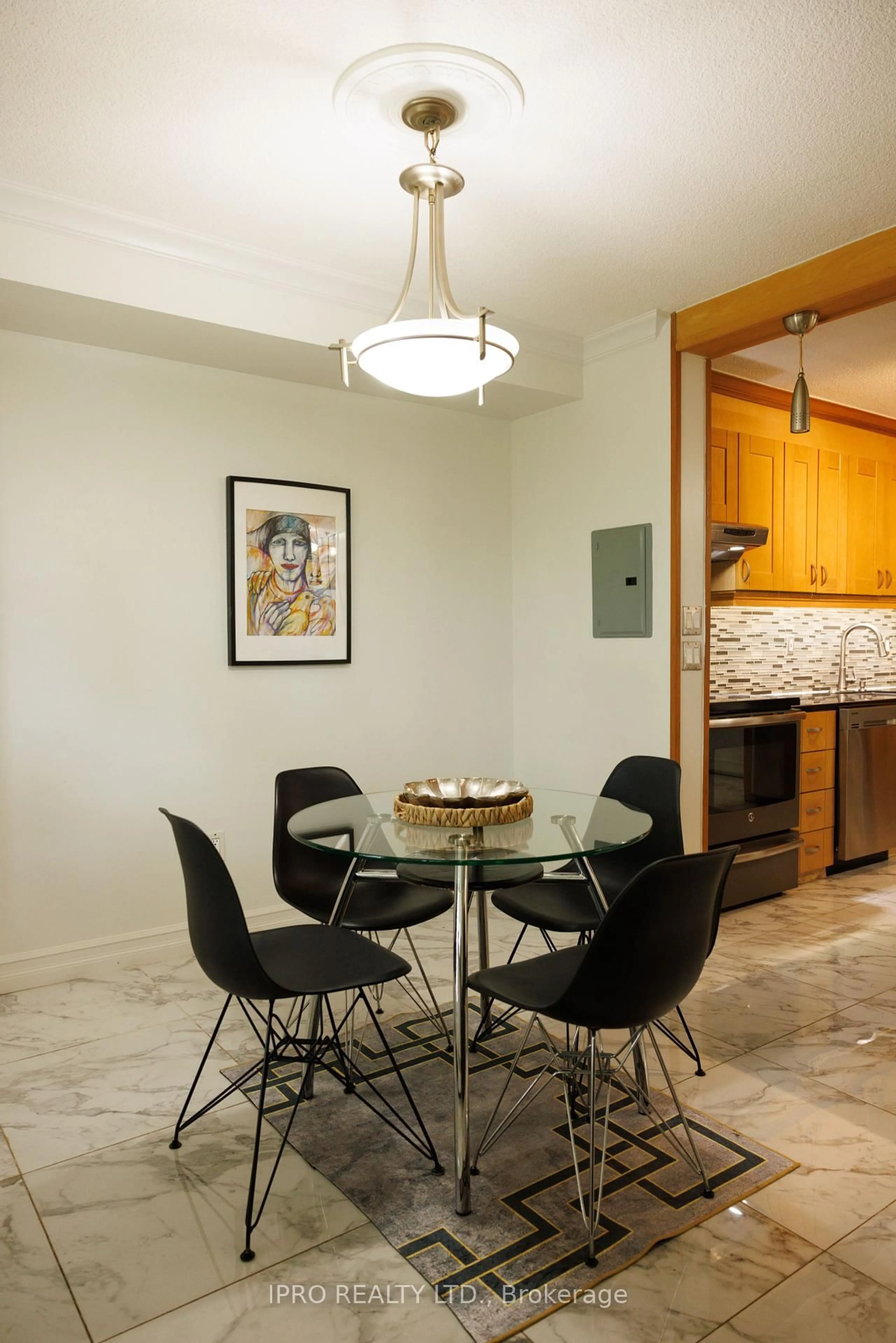 Dining room, ceramic/tile floor for 541 Blackthorn Ave #108, Toronto Ontario M6M 5A6