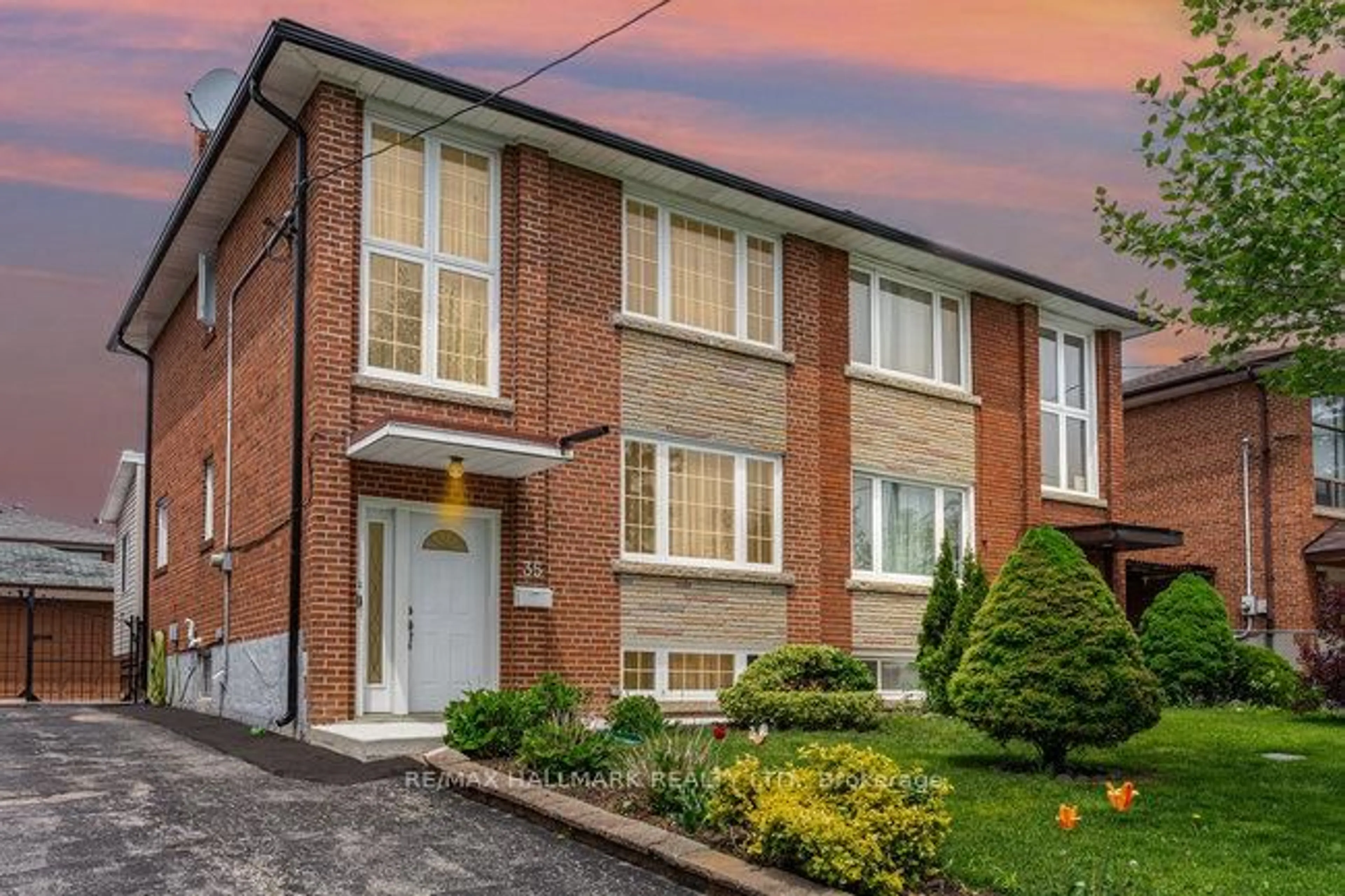 Home with brick exterior material, street for 35 Clairton Cres, Toronto Ontario M6N 2M7