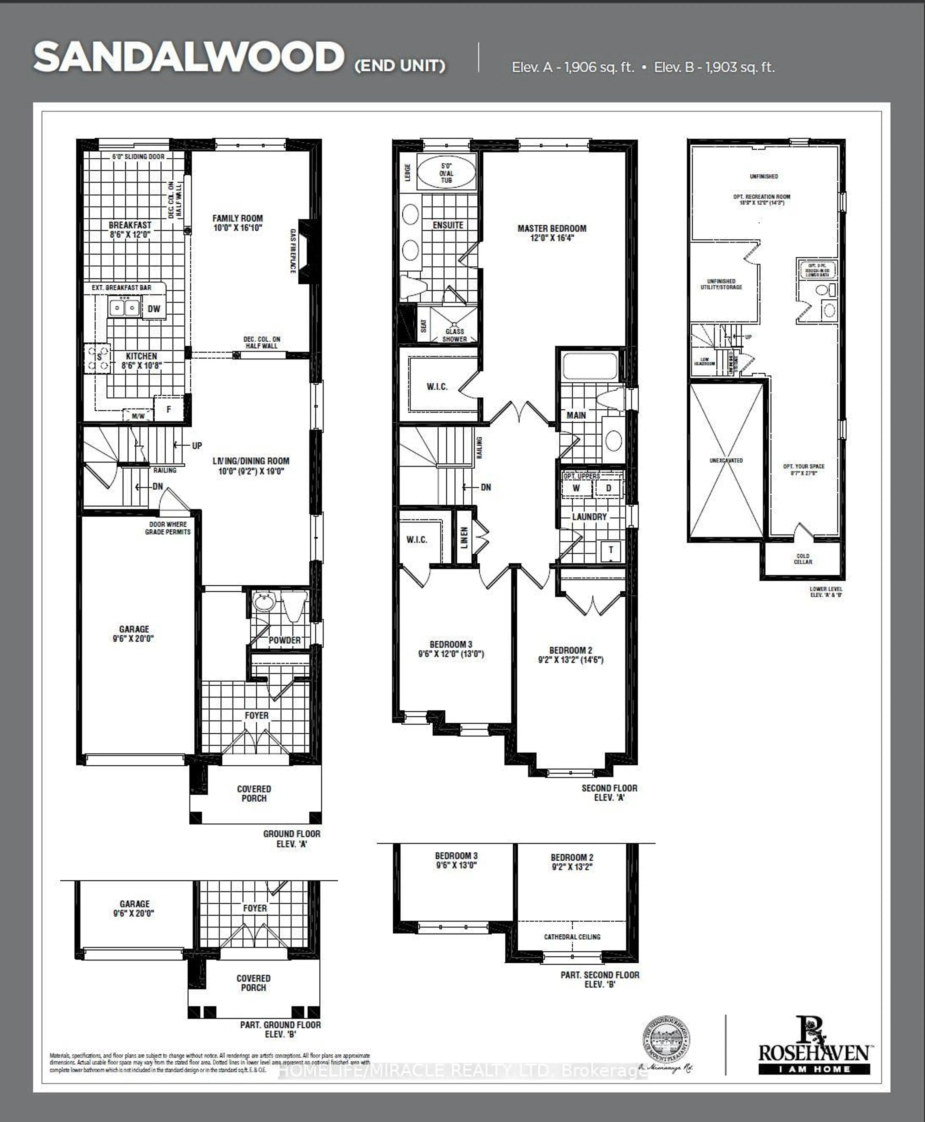 Floor plan for 16 Bushwood Tr, Brampton Ontario L7A 5J7