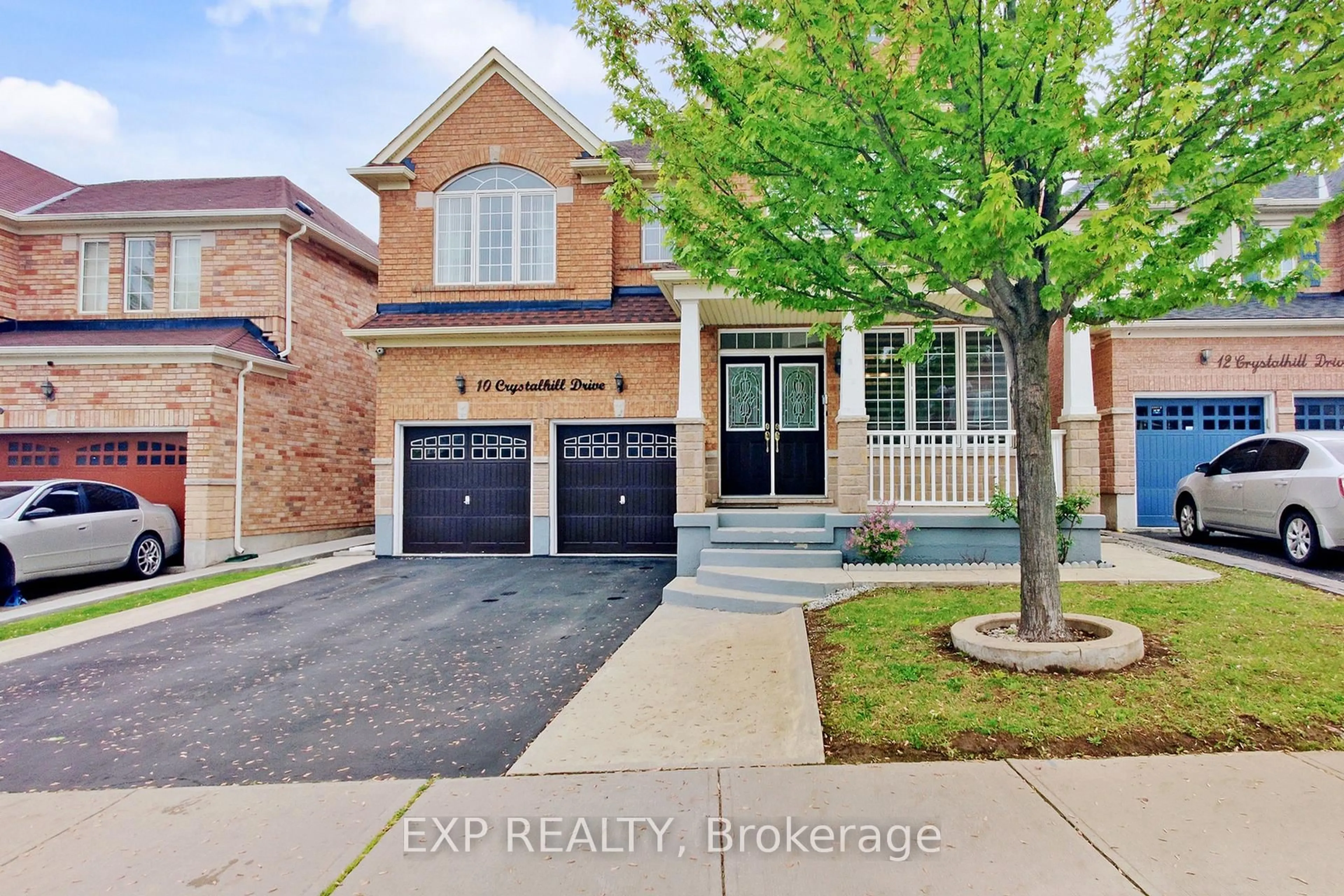 Home with brick exterior material, street for 10 Crystalhill Dr, Brampton Ontario L6P 2T1
