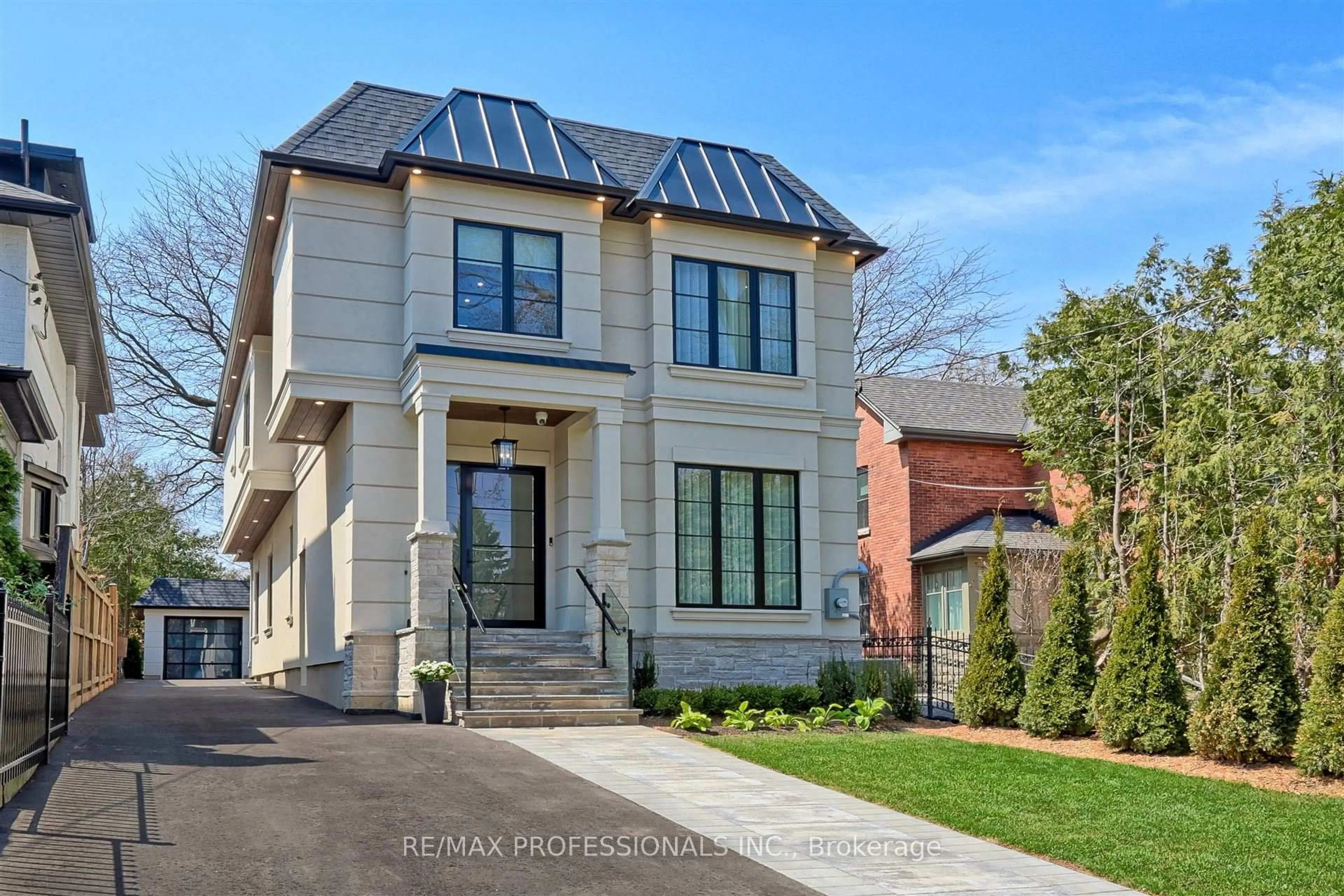 Home with brick exterior material, street for 466 Prince Edward Dr, Toronto Ontario M8X 2M3