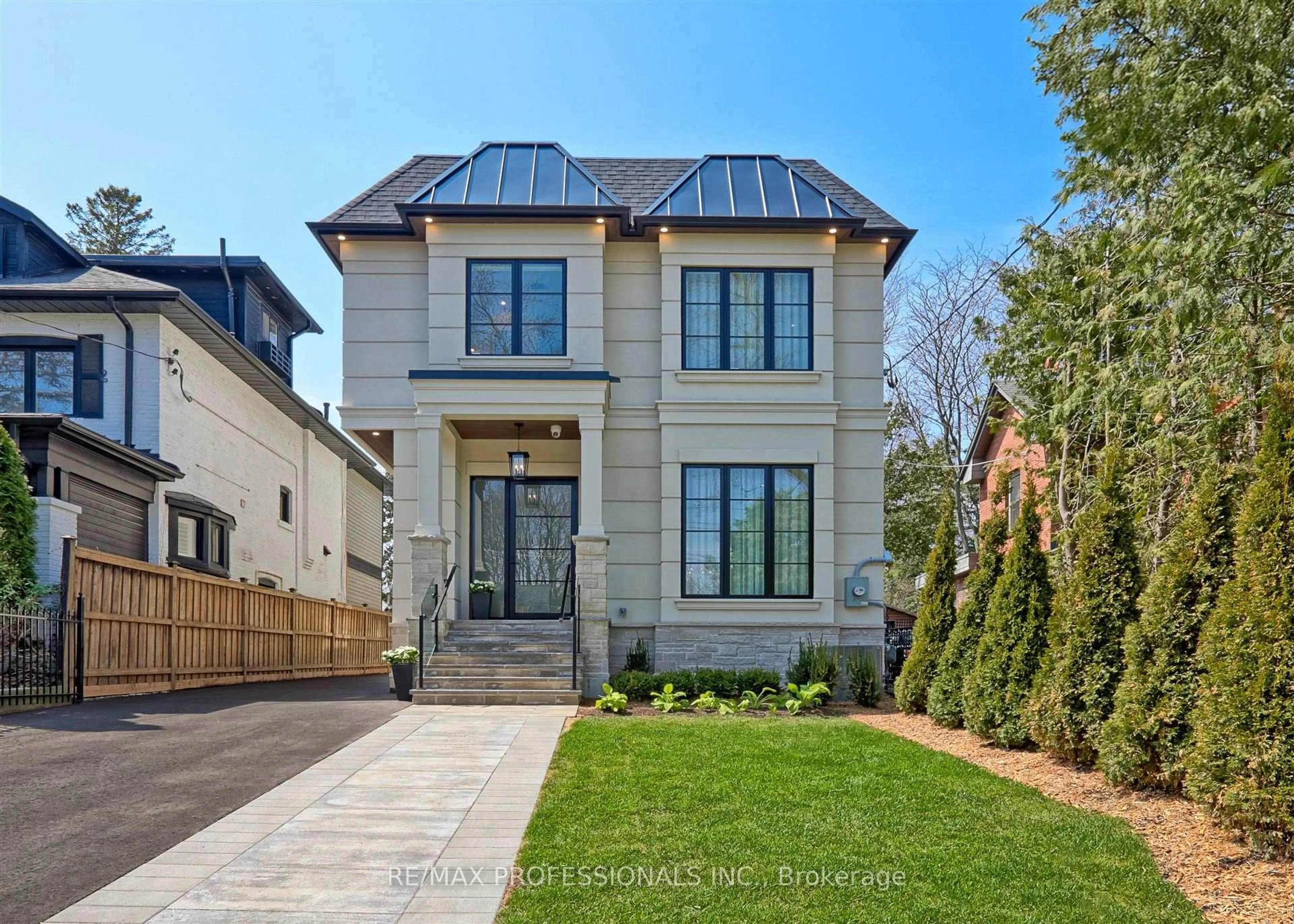 Home with brick exterior material, street for 466 Prince Edward Dr, Toronto Ontario M8X 2M3