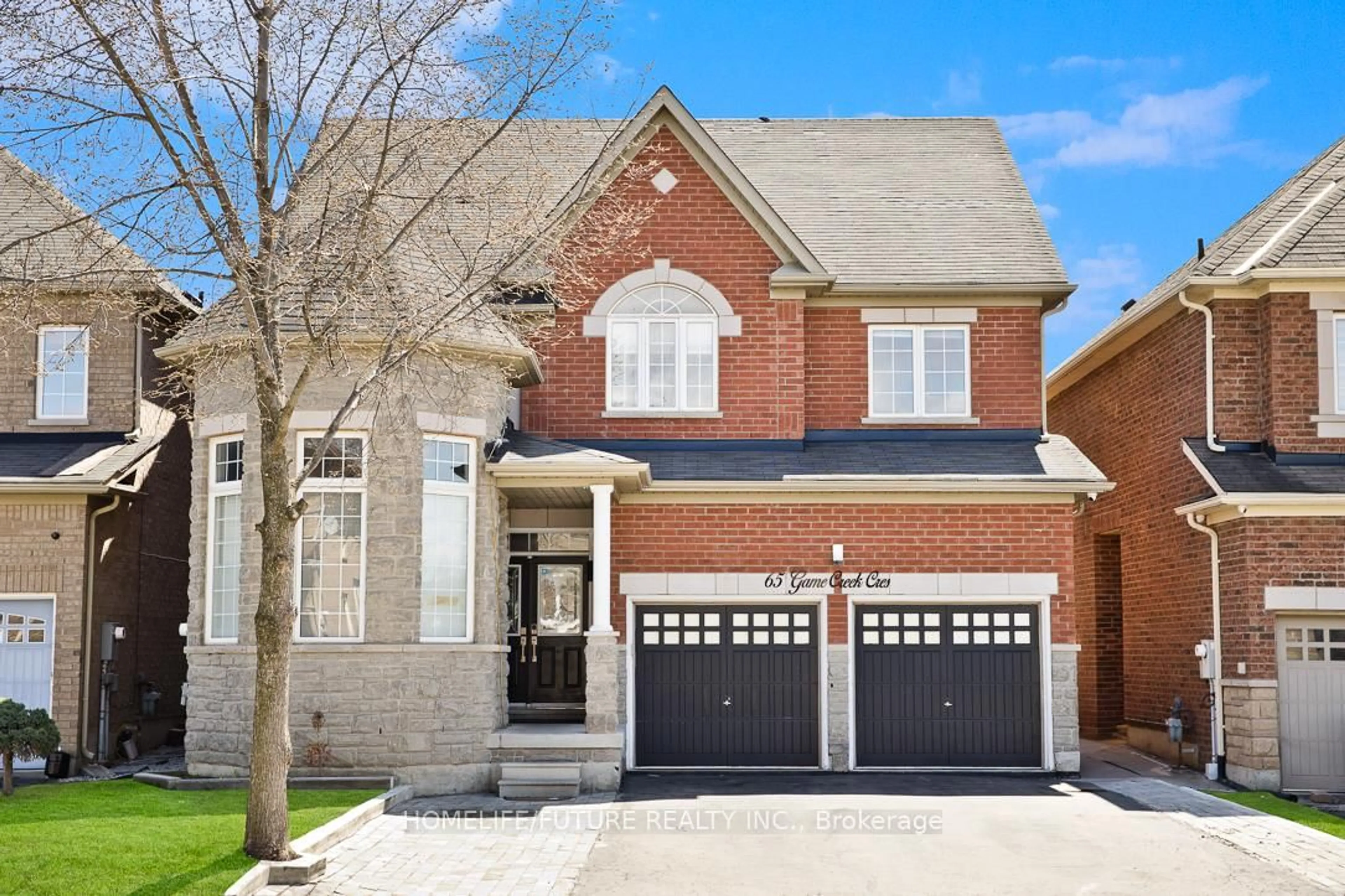 Home with brick exterior material, street for 65 Game Creek Cres, Brampton Ontario L7A 0J3