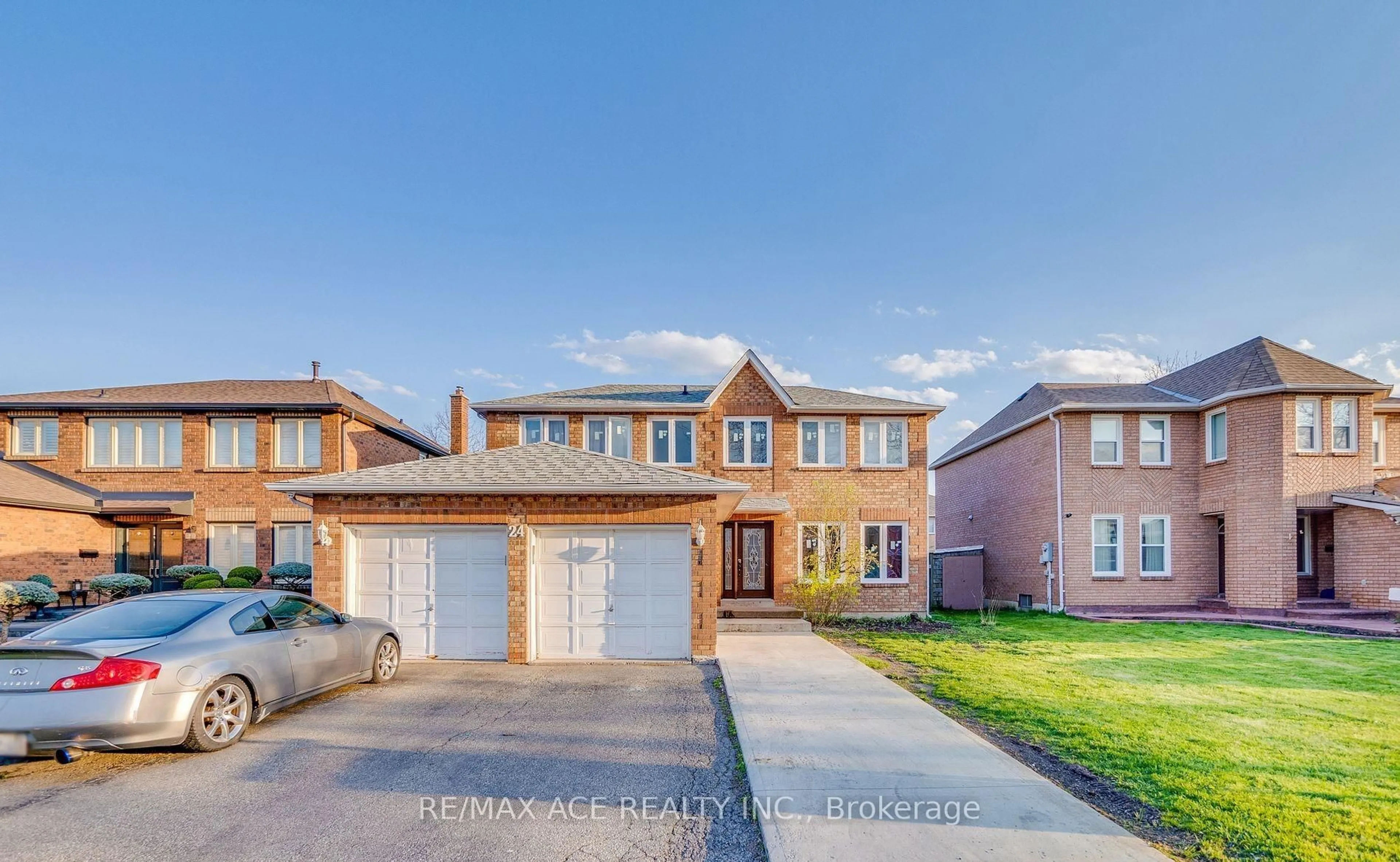 Home with brick exterior material, street for 24 Major William Sharpe Dr, Brampton Ontario L6X 3K3