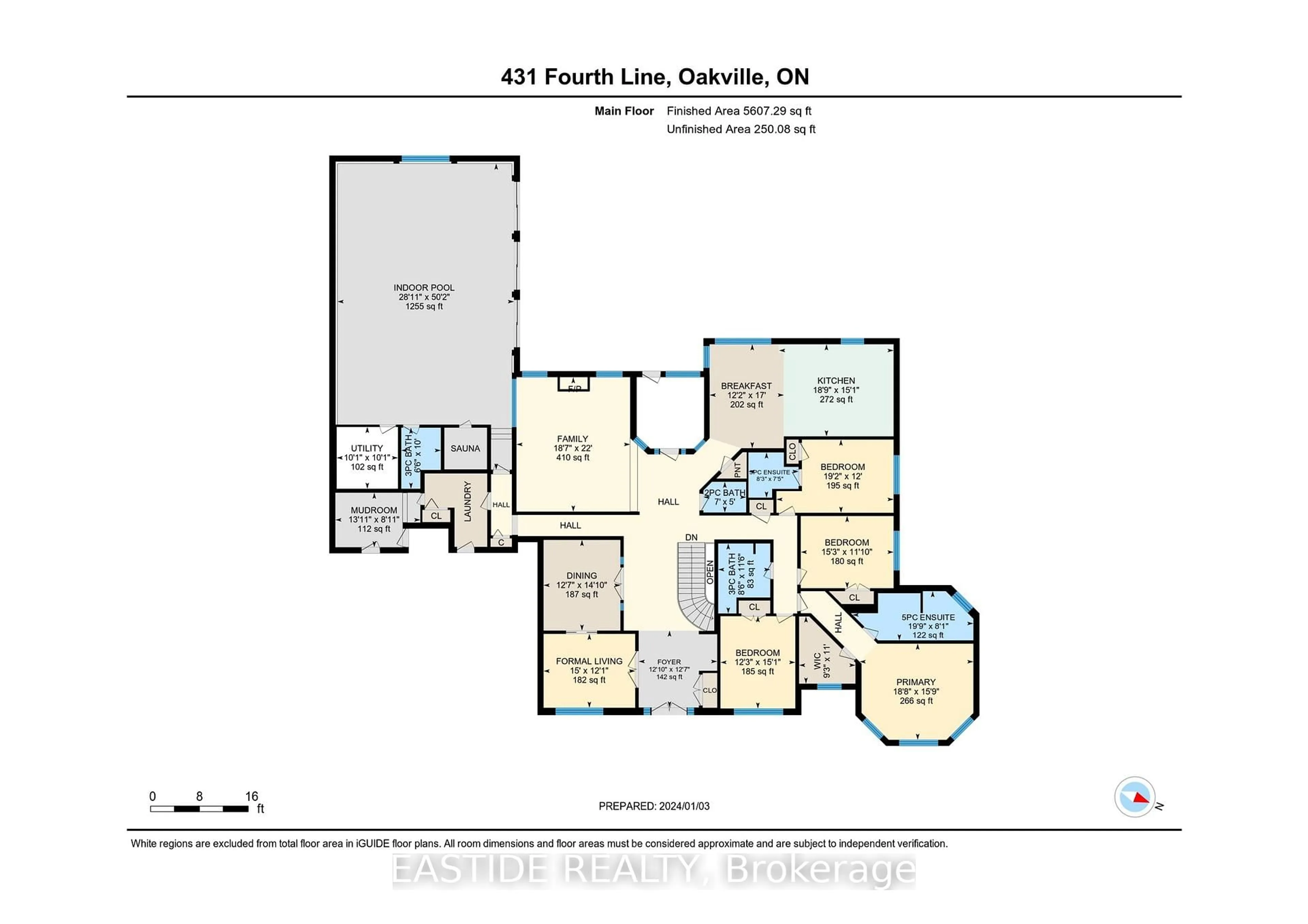 Floor plan for 431 Fourth Line, Oakville Ontario L6L 5A5