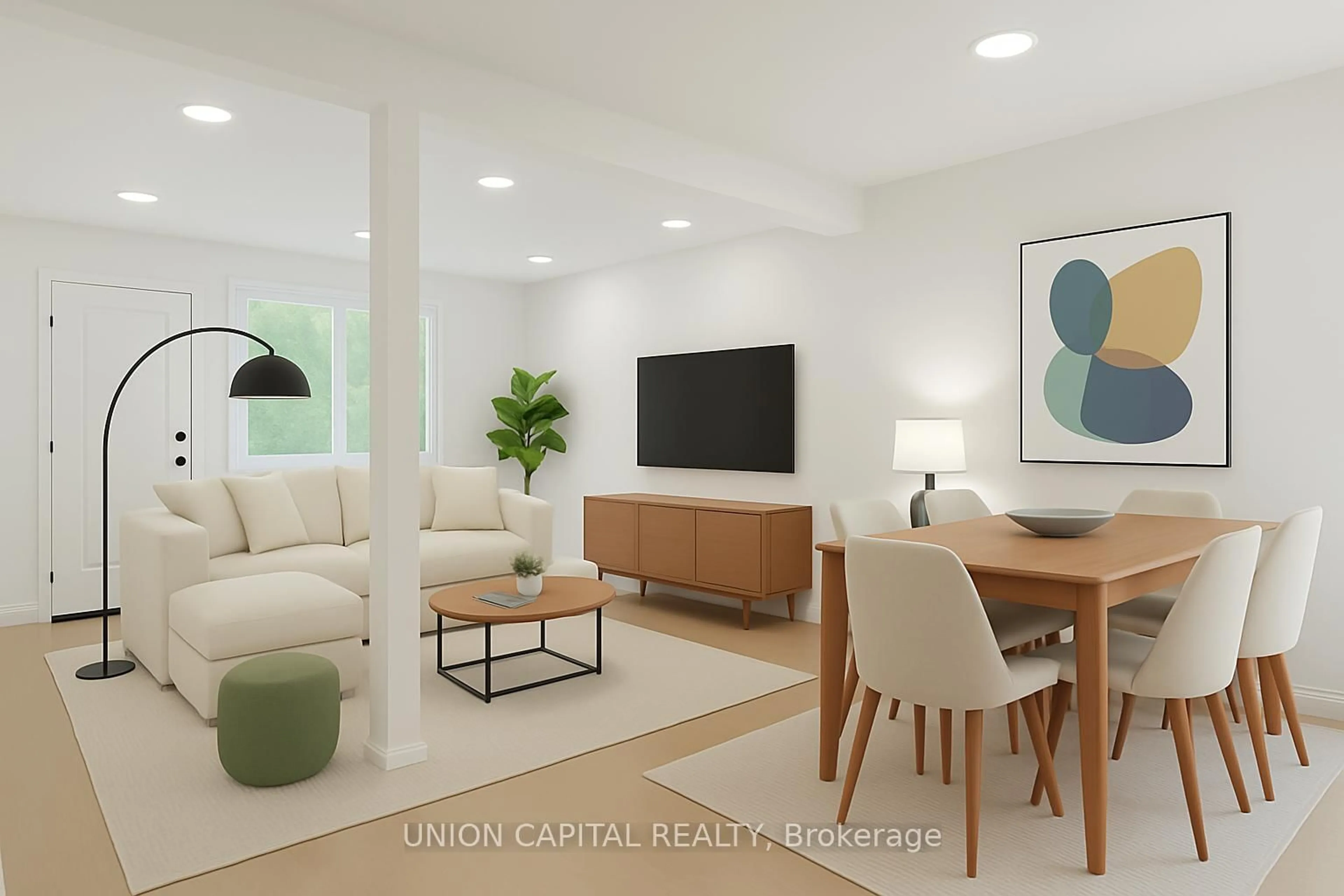Living room with furniture, unknown for 353 Driftwood Ave ##TH02-, Toronto Ontario M3N 2P2