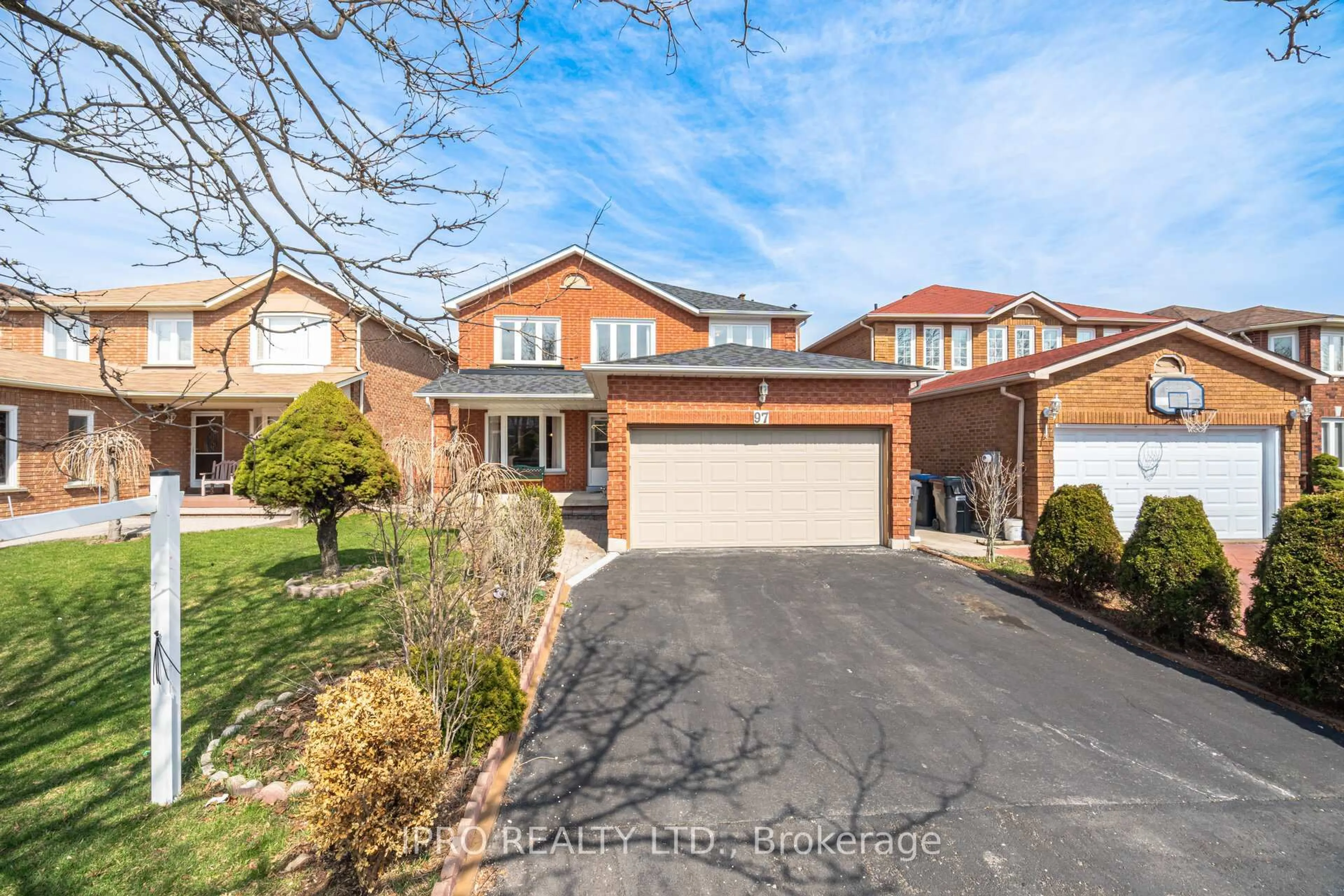 Home with brick exterior material, street for 97 Major Wm. Sharpe Dr, Brampton Ontario L6X 3V1