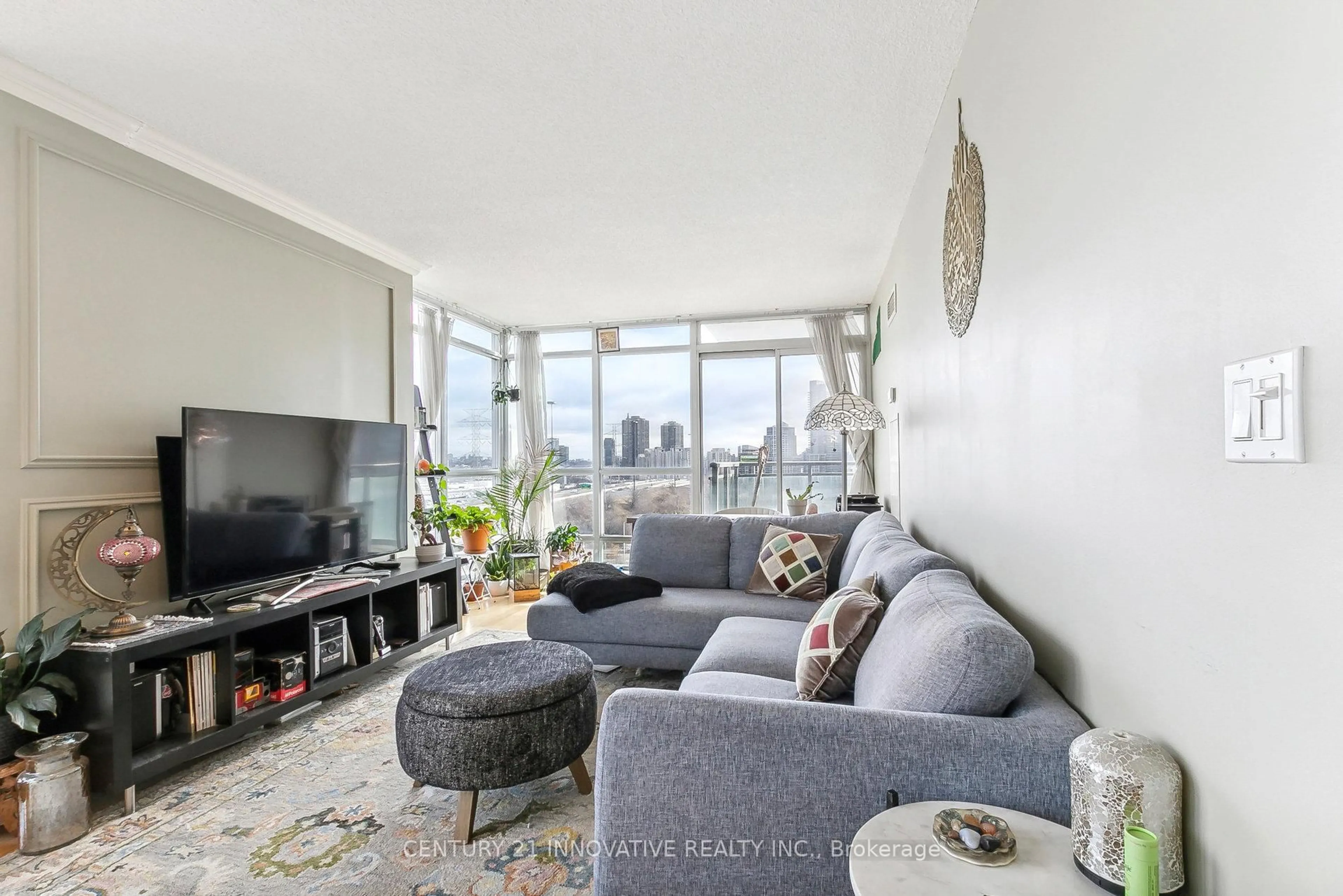 Living room with furniture, unknown for 185 Legion Rd #1005, Toronto Ontario M8Y 0A1