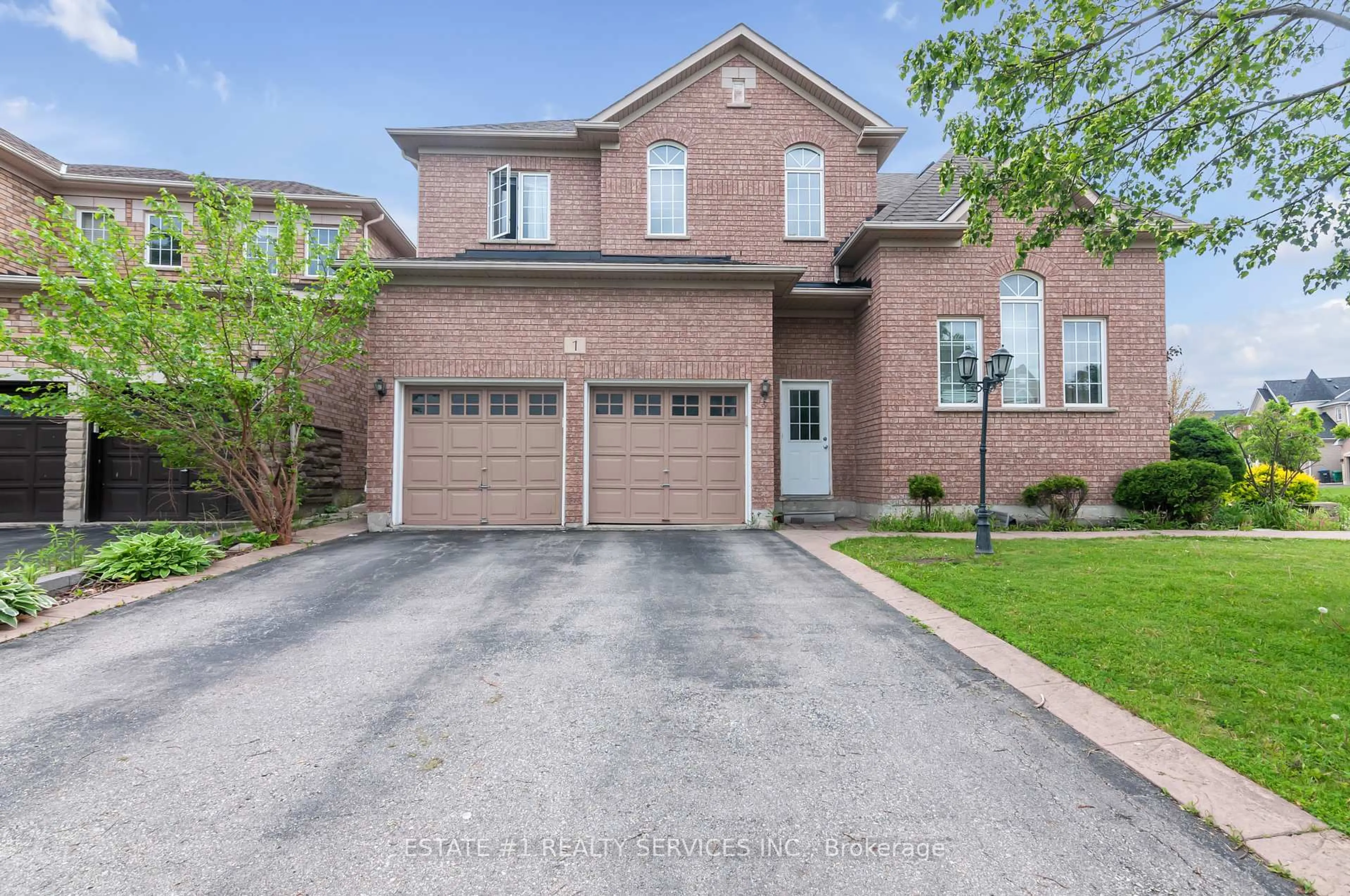 Home with brick exterior material, street for 1 Harthill Crt, Brampton Ontario L7A 2N9