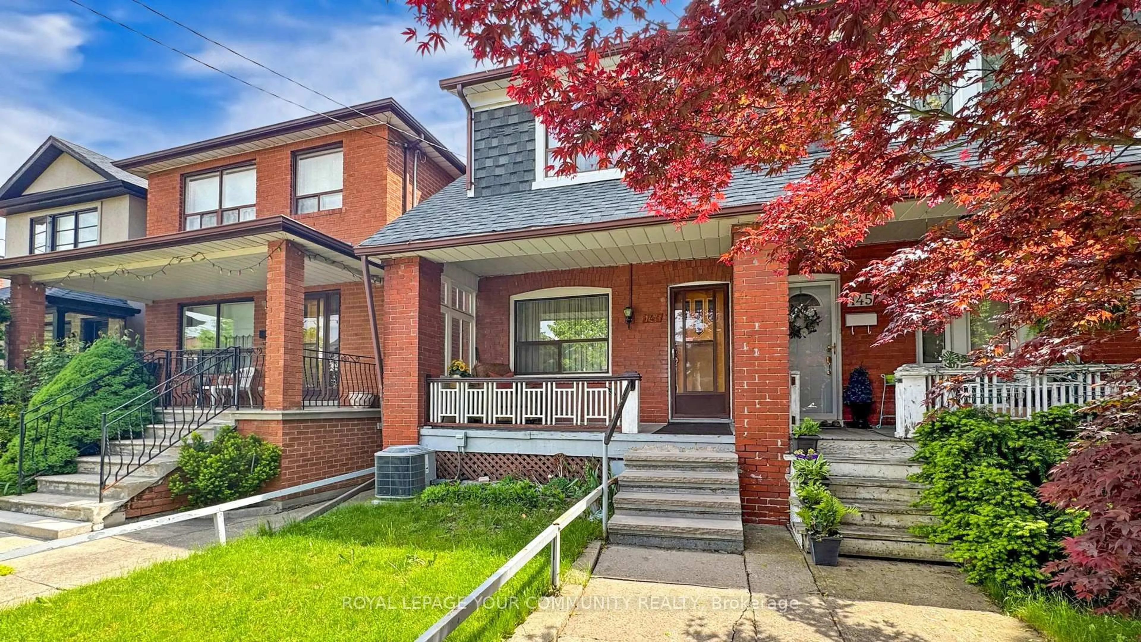 Home with brick exterior material, street for 147 Nairn Ave, Toronto Ontario M6E 4G9