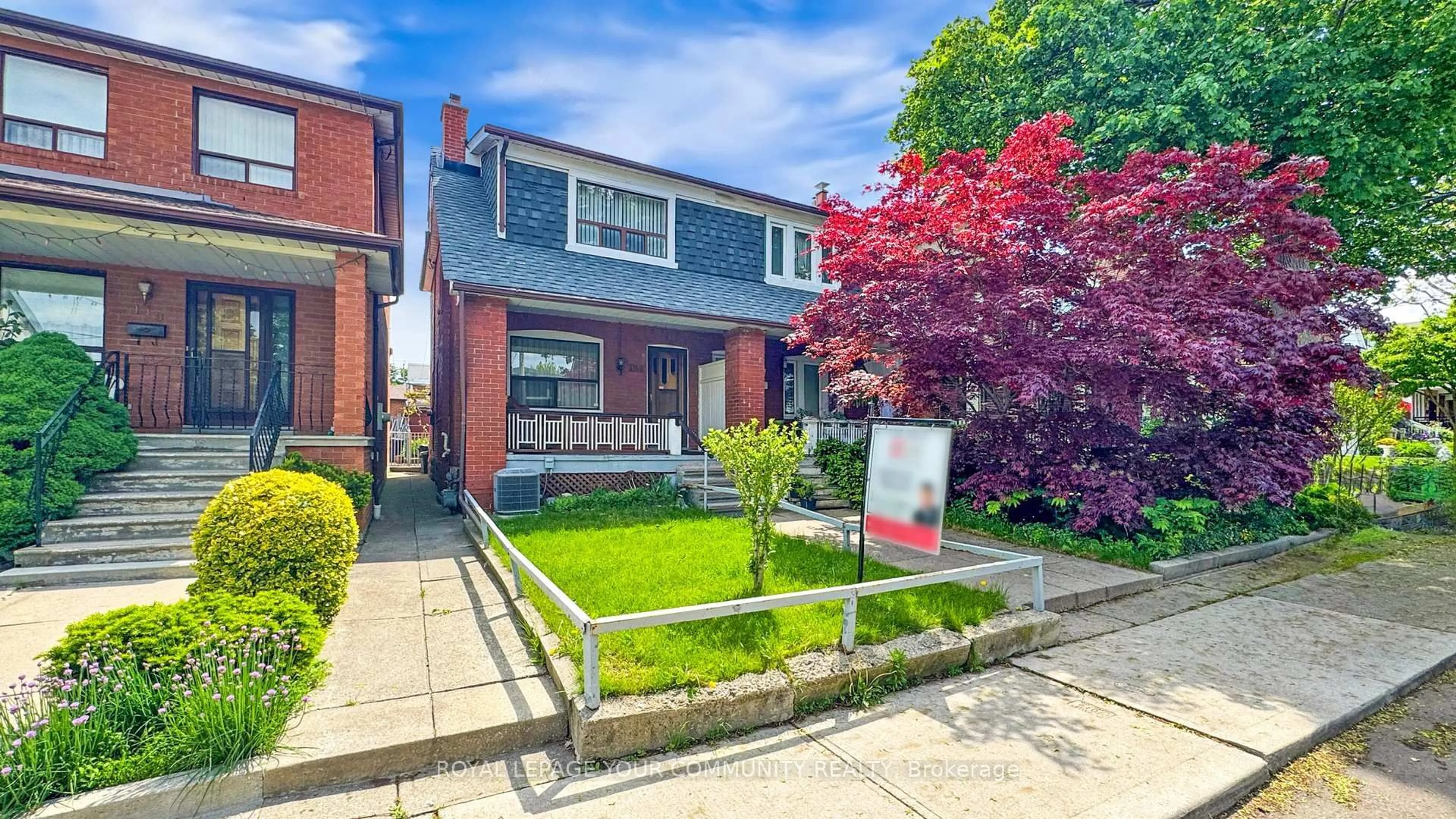 Home with brick exterior material, street for 147 Nairn Ave, Toronto Ontario M6E 4G9