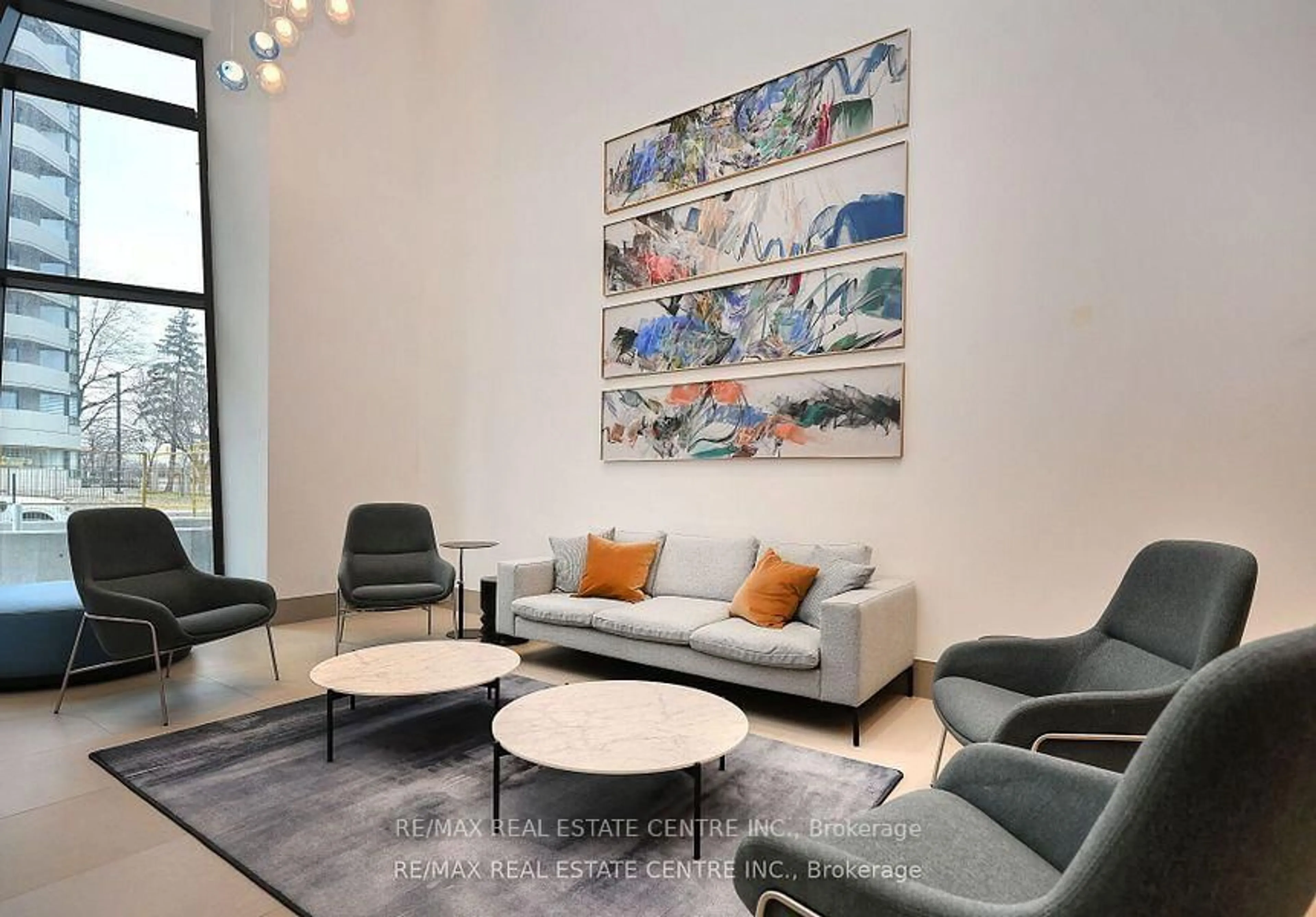 Living room with furniture, unknown for 430 Square One Dr #1811, Mississauga Ontario L5B 0L6