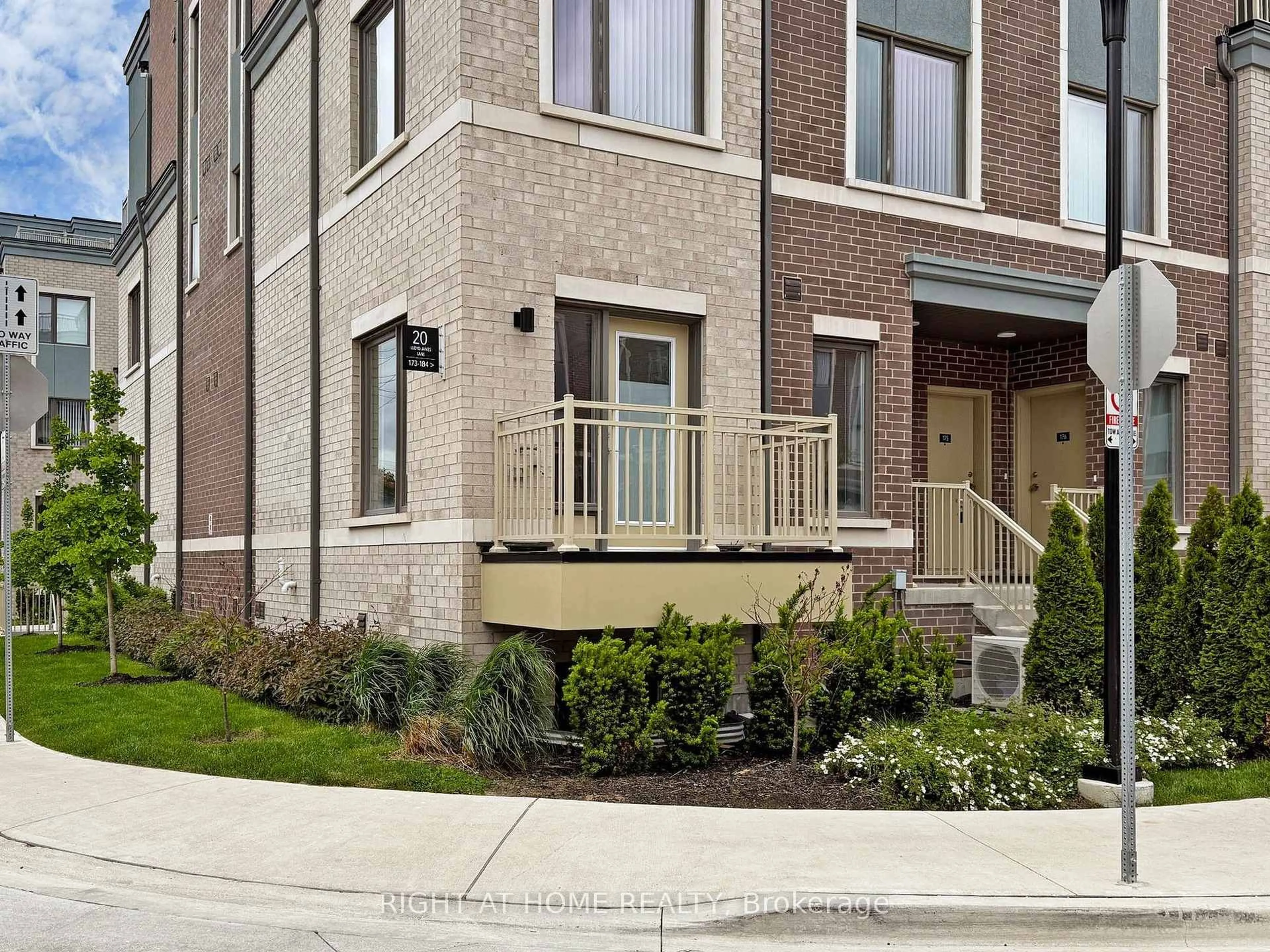 Home with brick exterior material, street for 20 Lloyd Janes Lane #173, Toronto Ontario M8V 0J6