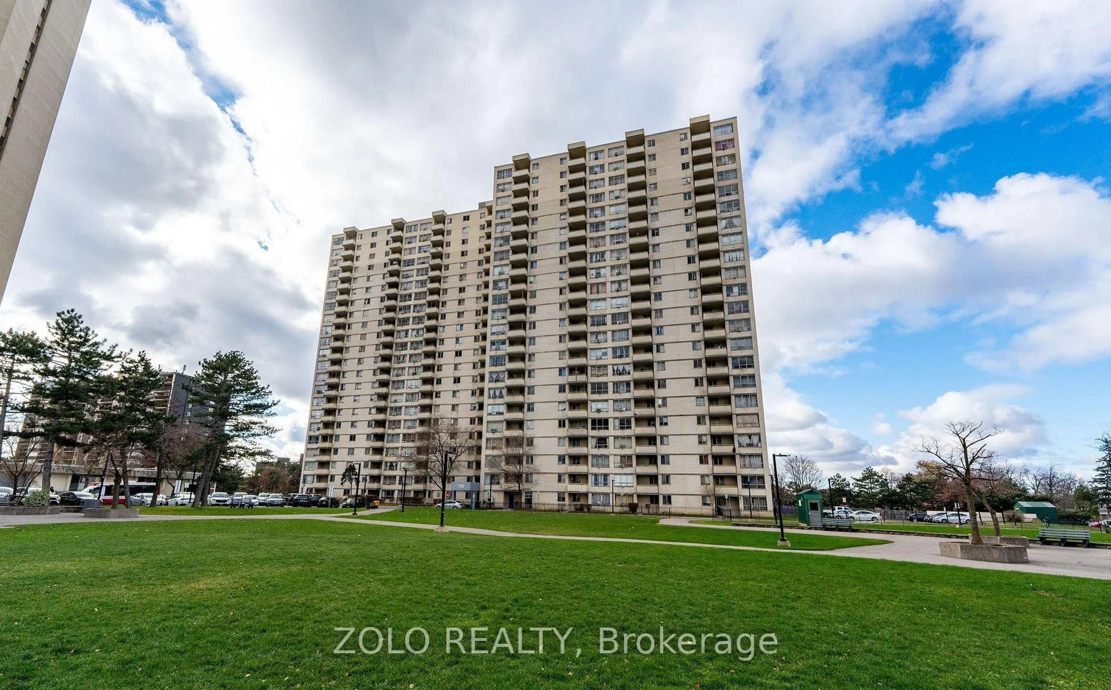 A pic from outside/outdoor area/front of a property/back of a property/a pic from drone, building for 340 Dixon Rd #803, Toronto Ontario M9R 1T1