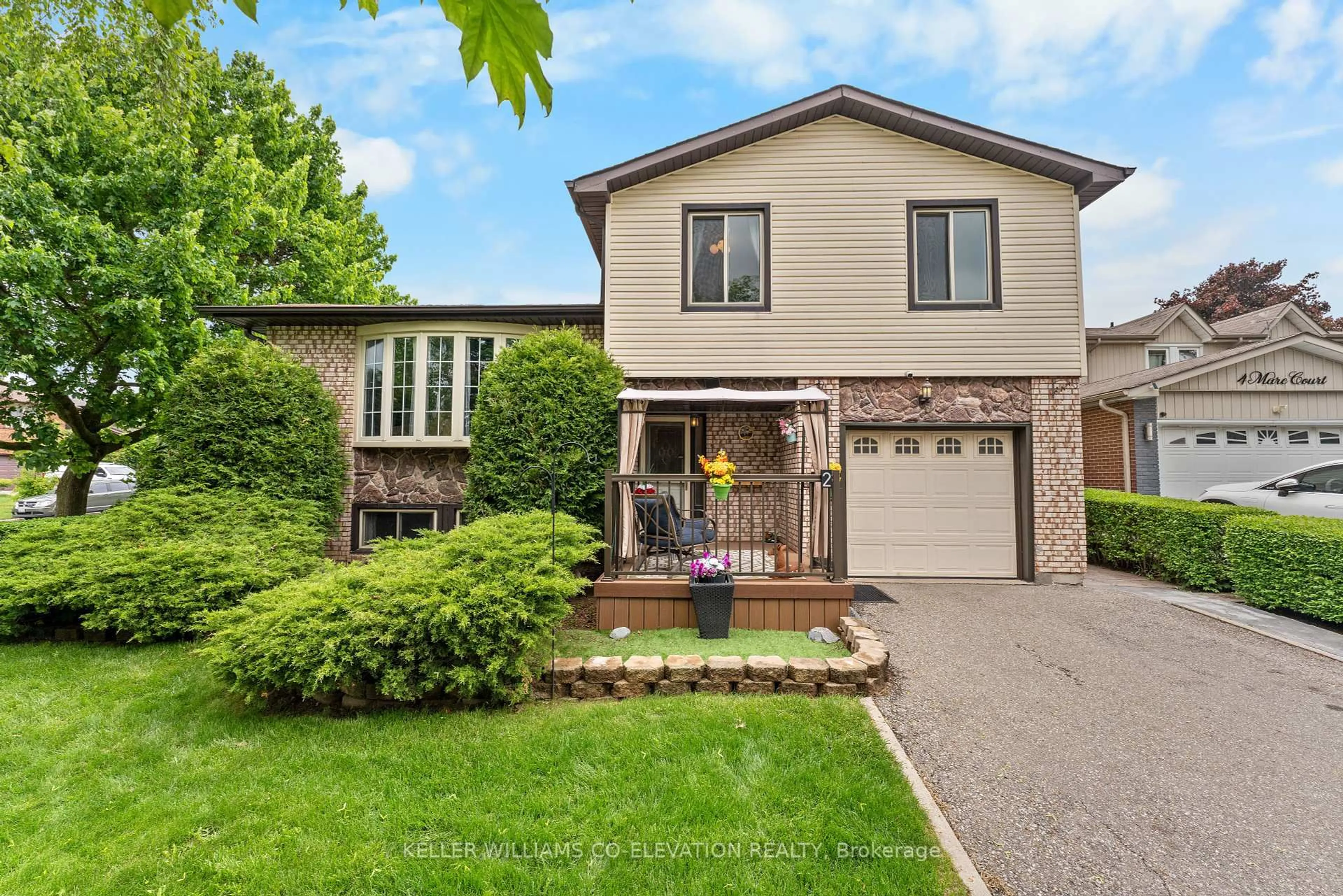 Home with brick exterior material, street for 2 Marc Crt, Brampton Ontario L6Y 2E5