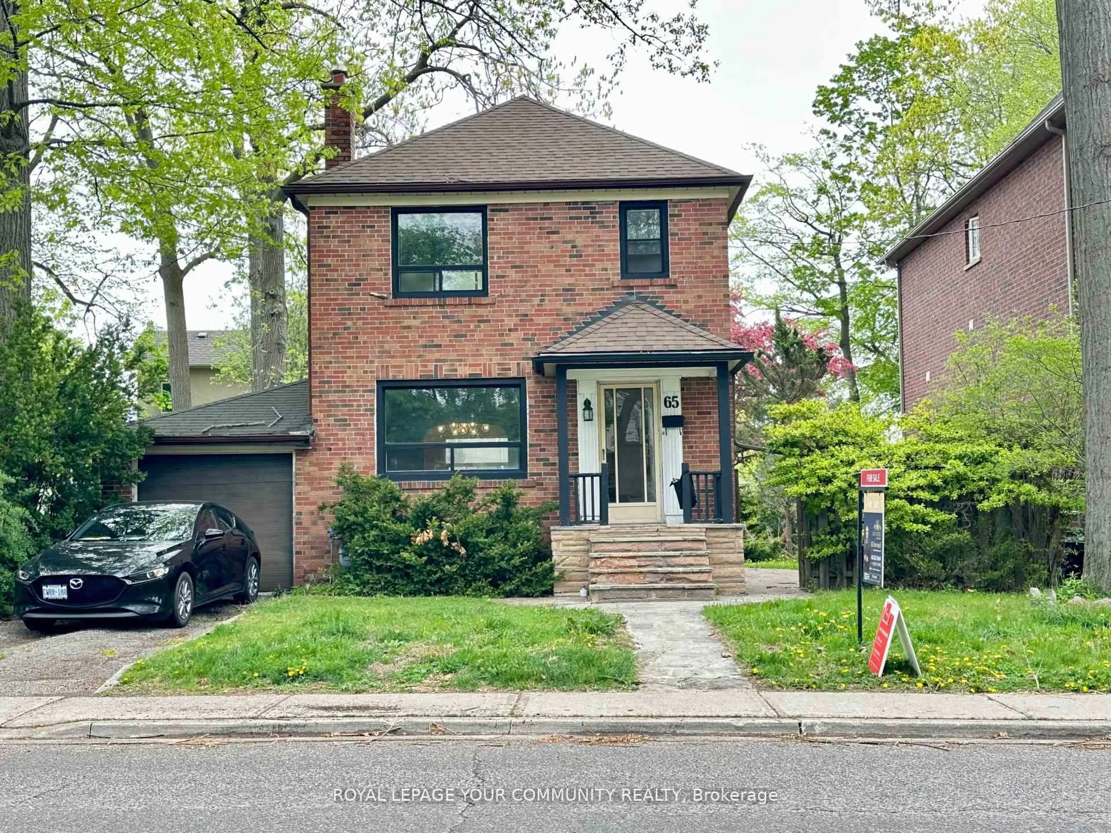 Home with brick exterior material, street for 65 Long Branch Ave, Toronto Ontario M8W 3J3