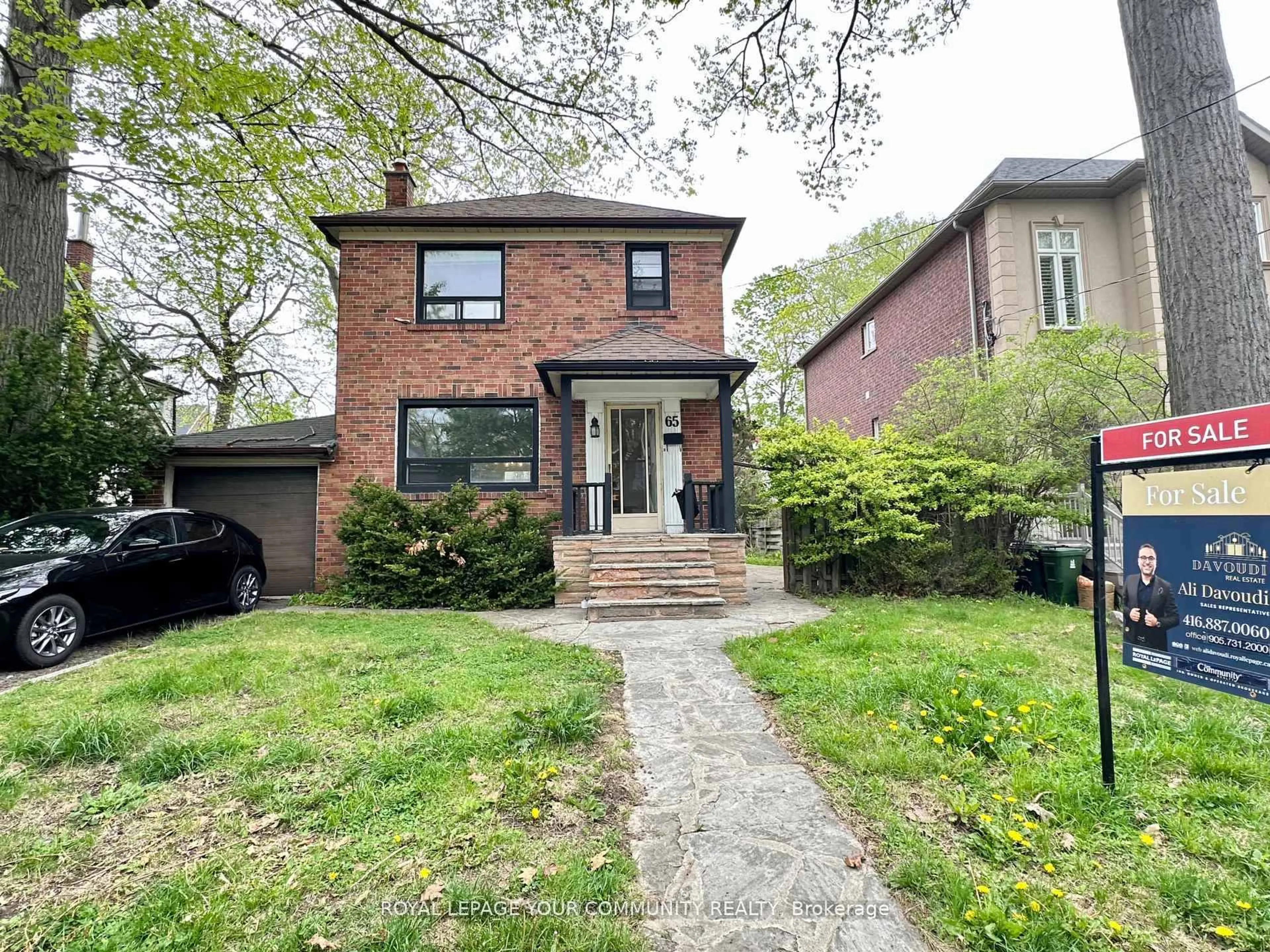 Home with brick exterior material, street for 65 Long Branch Ave, Toronto Ontario M8W 3J3