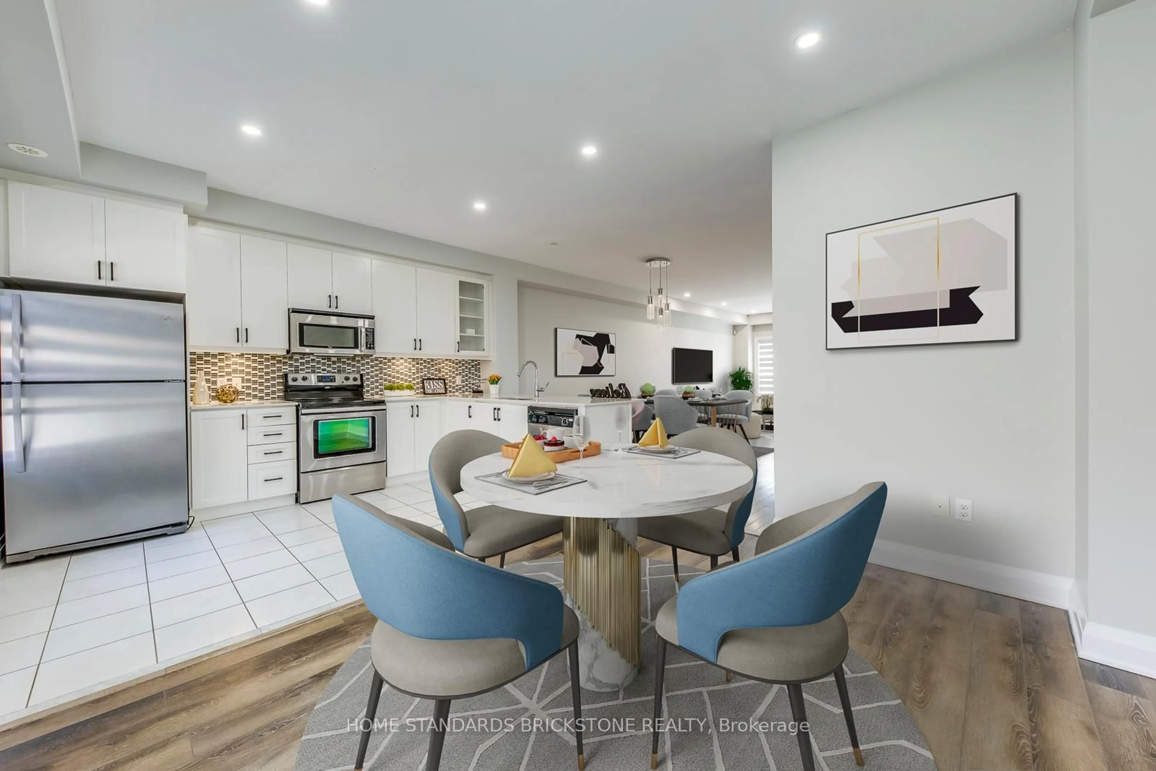 Open concept kitchen, ceramic/tile floor for 2460 Prince Michael Dr #TH18, Oakville Ontario L6H 0G9