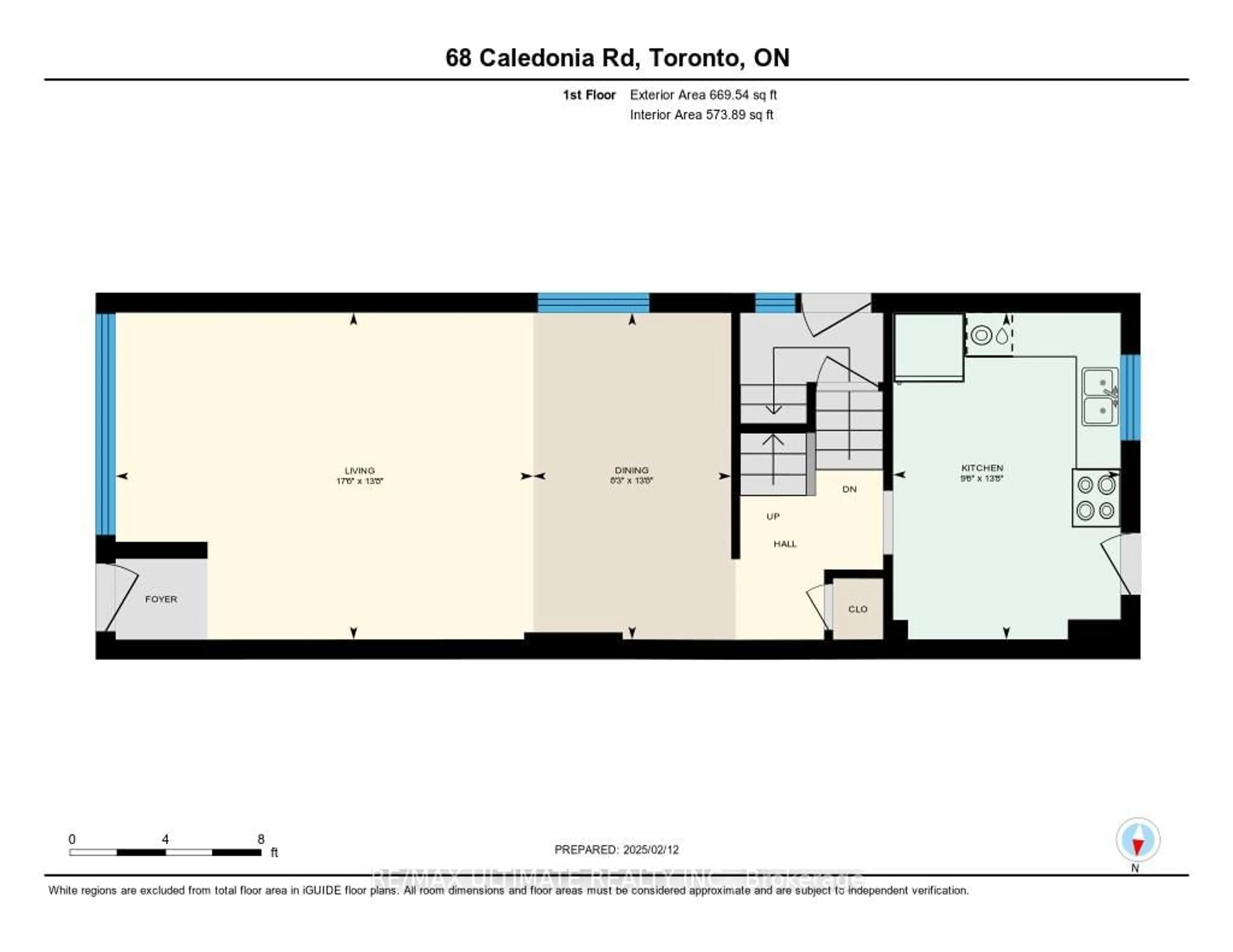 Floor plan for 68 Caledonia Rd, Toronto Ontario M6E 4S6
