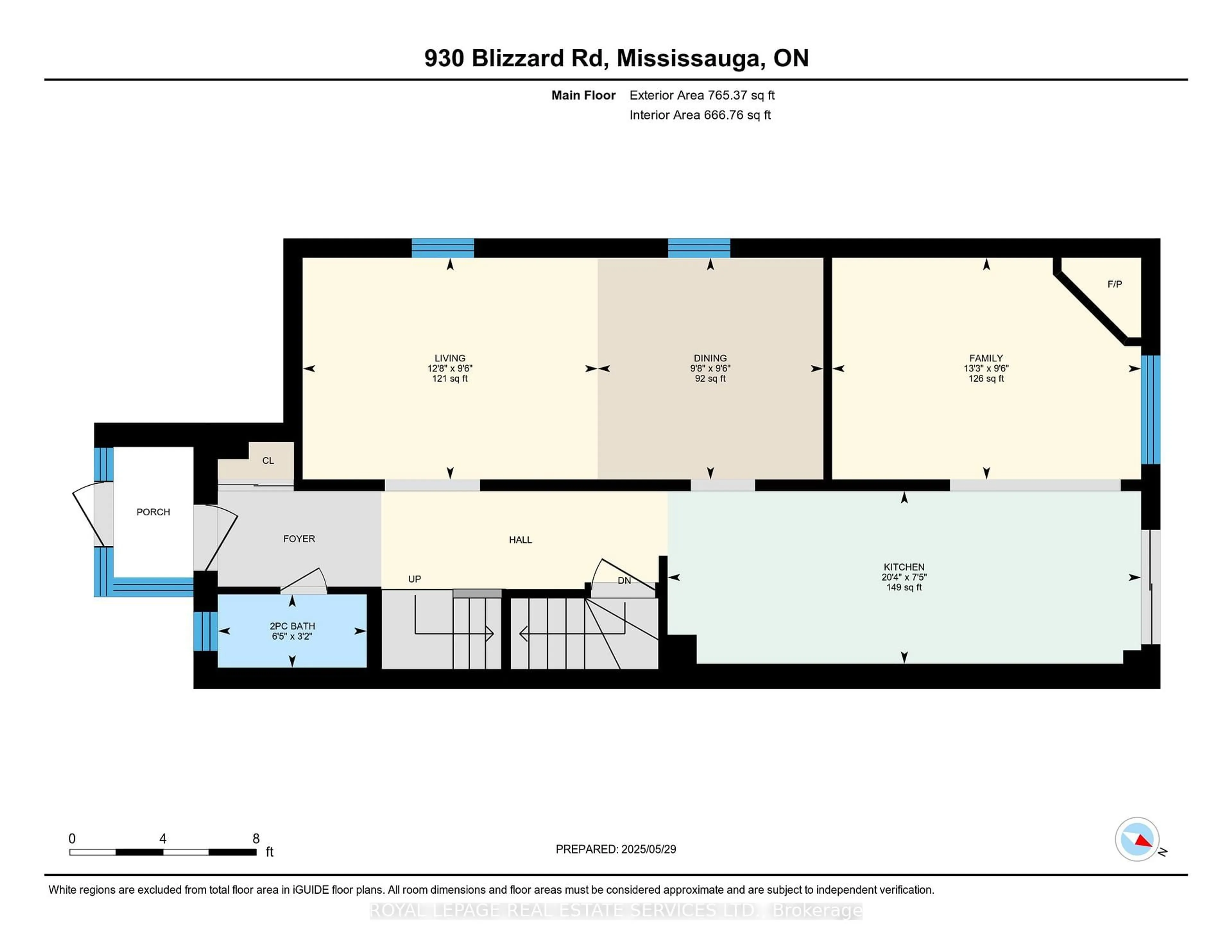 Floor plan for 930 Blizzard Rd, Mississauga Ontario L5V 1T1