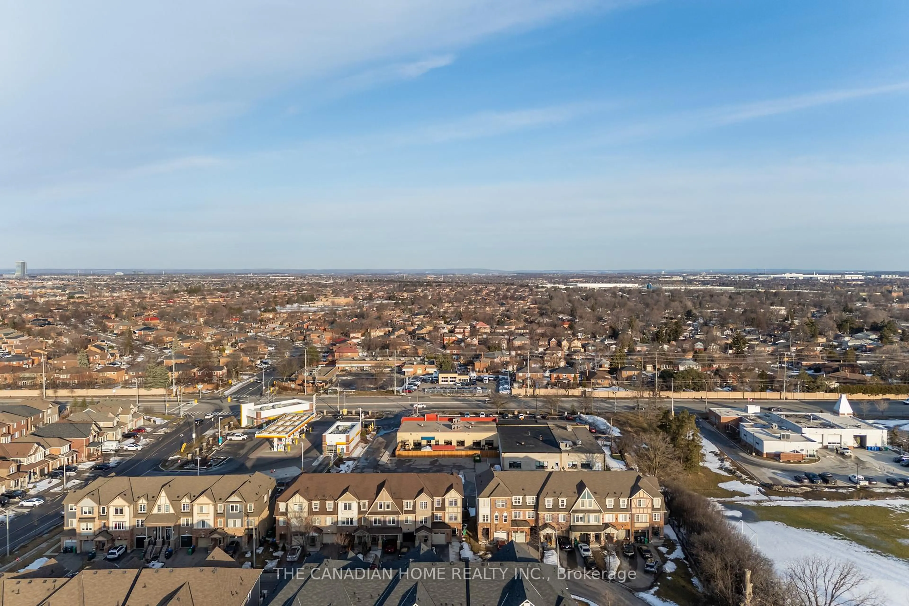 A pic from outside/outdoor area/front of a property/back of a property/a pic from drone, city buildings view from balcony for 72 Colonel Frank Ching Cres, Brampton Ontario L6Y 5W4