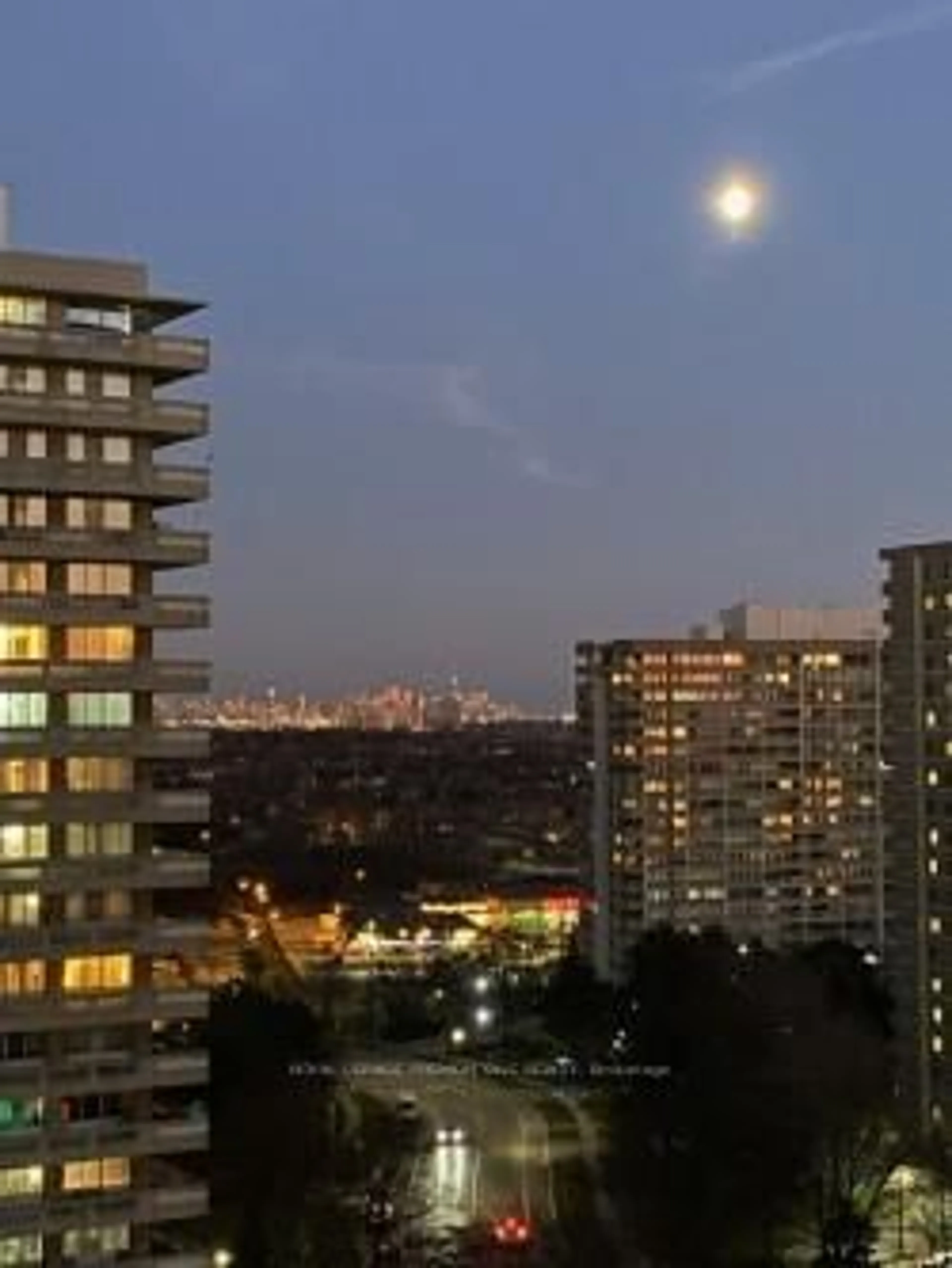 Balcony in the apartment, city buildings view from balcony for 1 Elm Dr #1301, Mississauga Ontario L5B 4M1