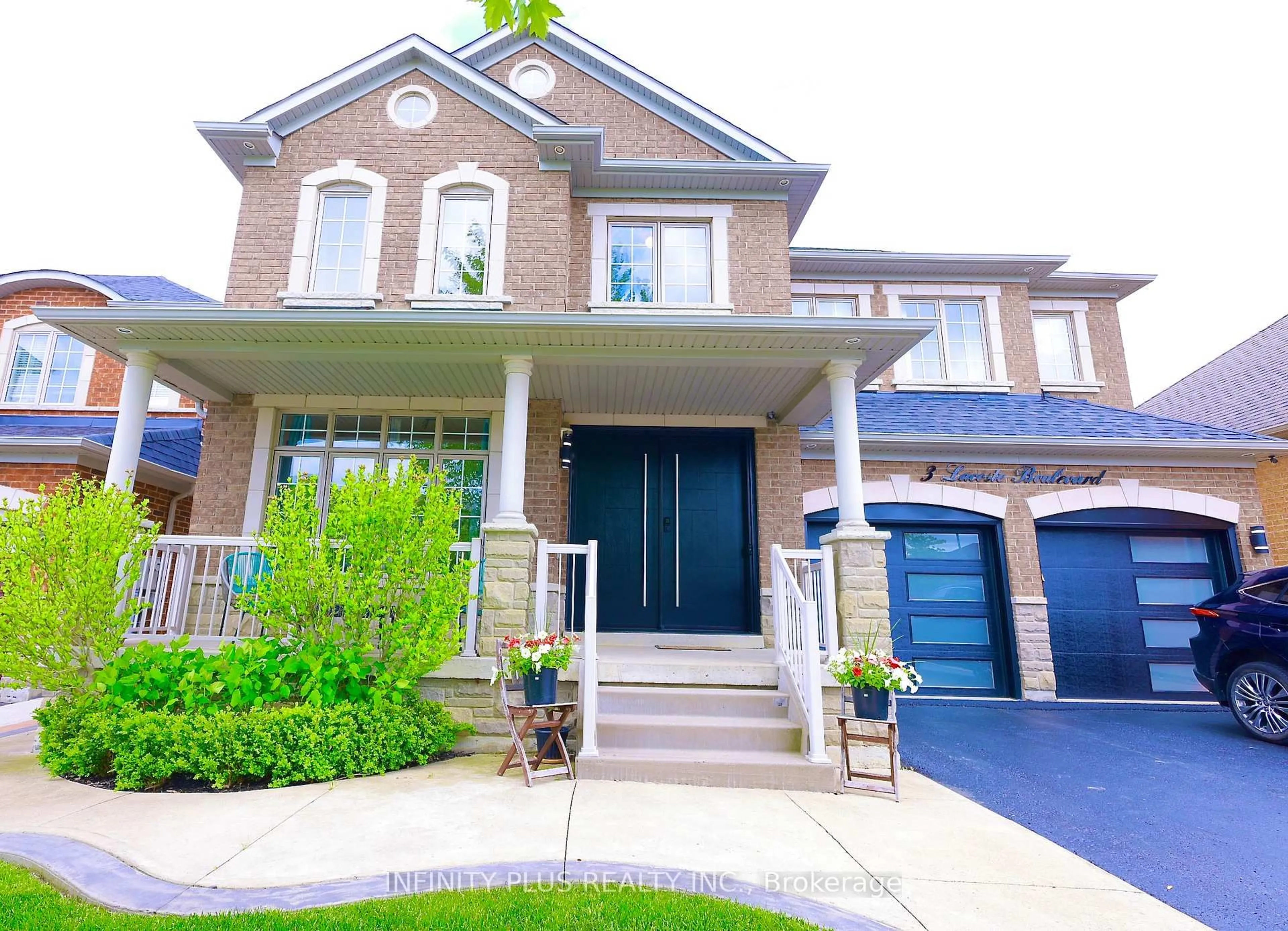 Home with brick exterior material, street for 3 Lacoste Blvd, Brampton Ontario L6P 2K4
